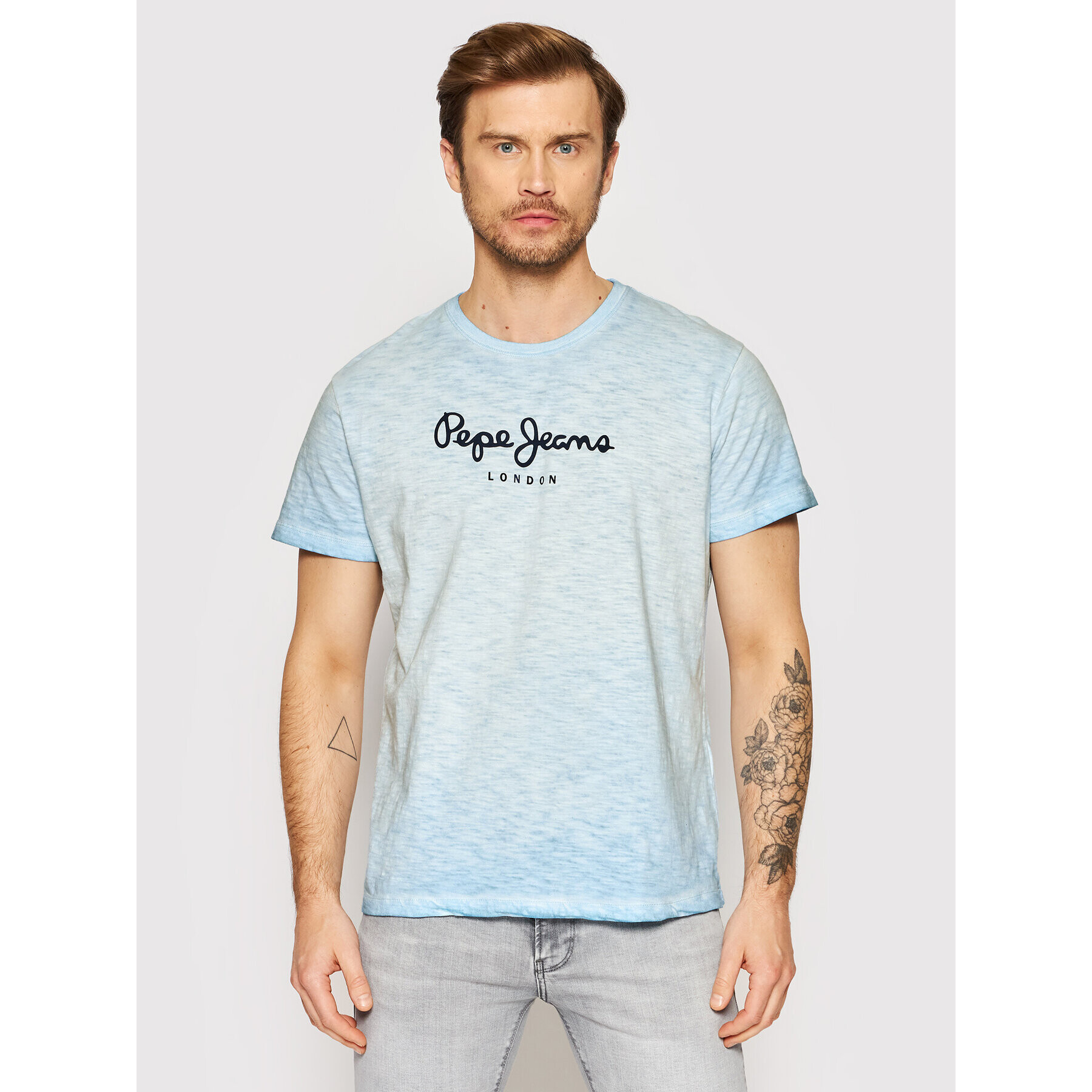 Pepe Jeans Тишърт Don PM508108 Син Regular Fit - Pepit.bg