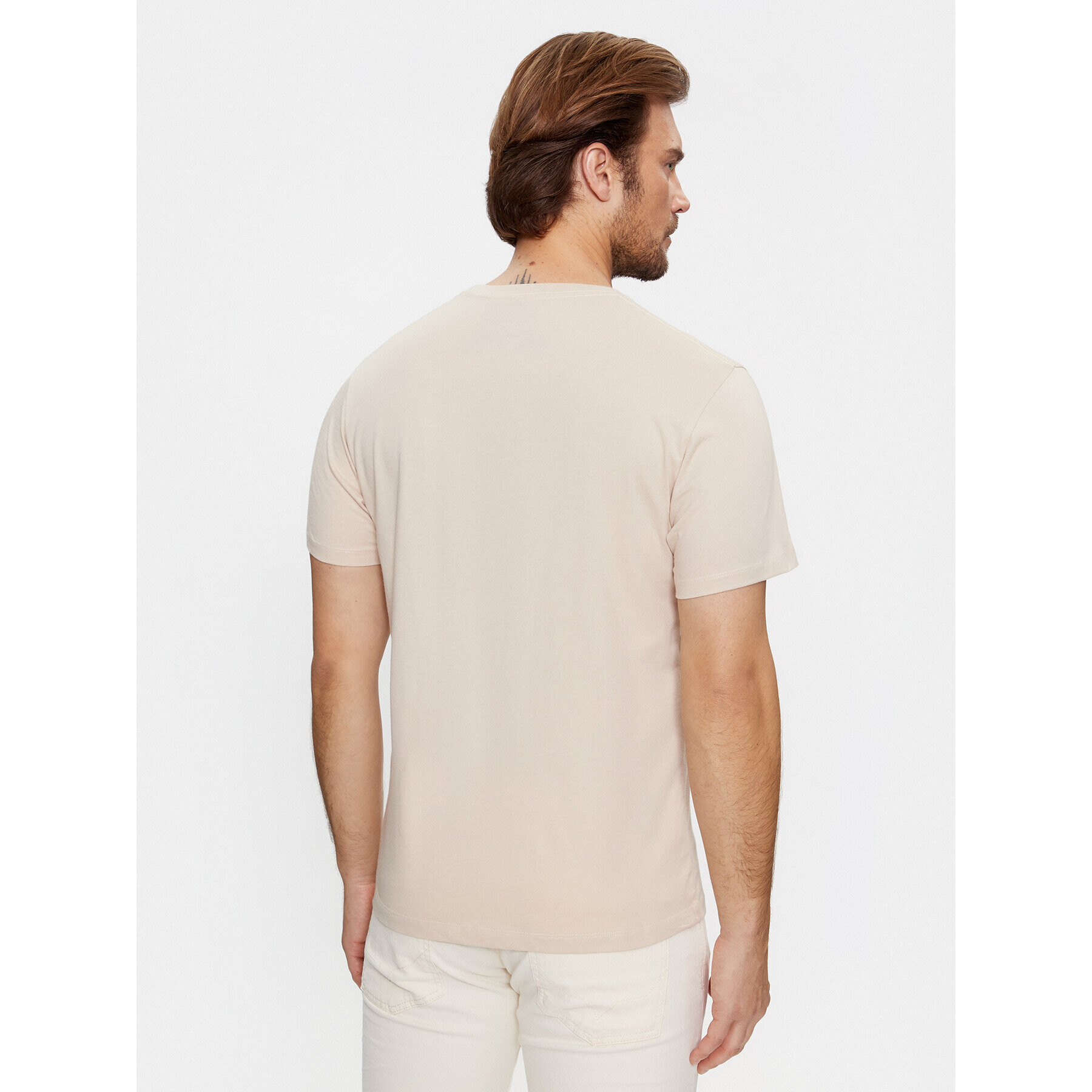 Pepe Jeans Тишърт Eggo N PM508208 Бежов Regular Fit - Pepit.bg
