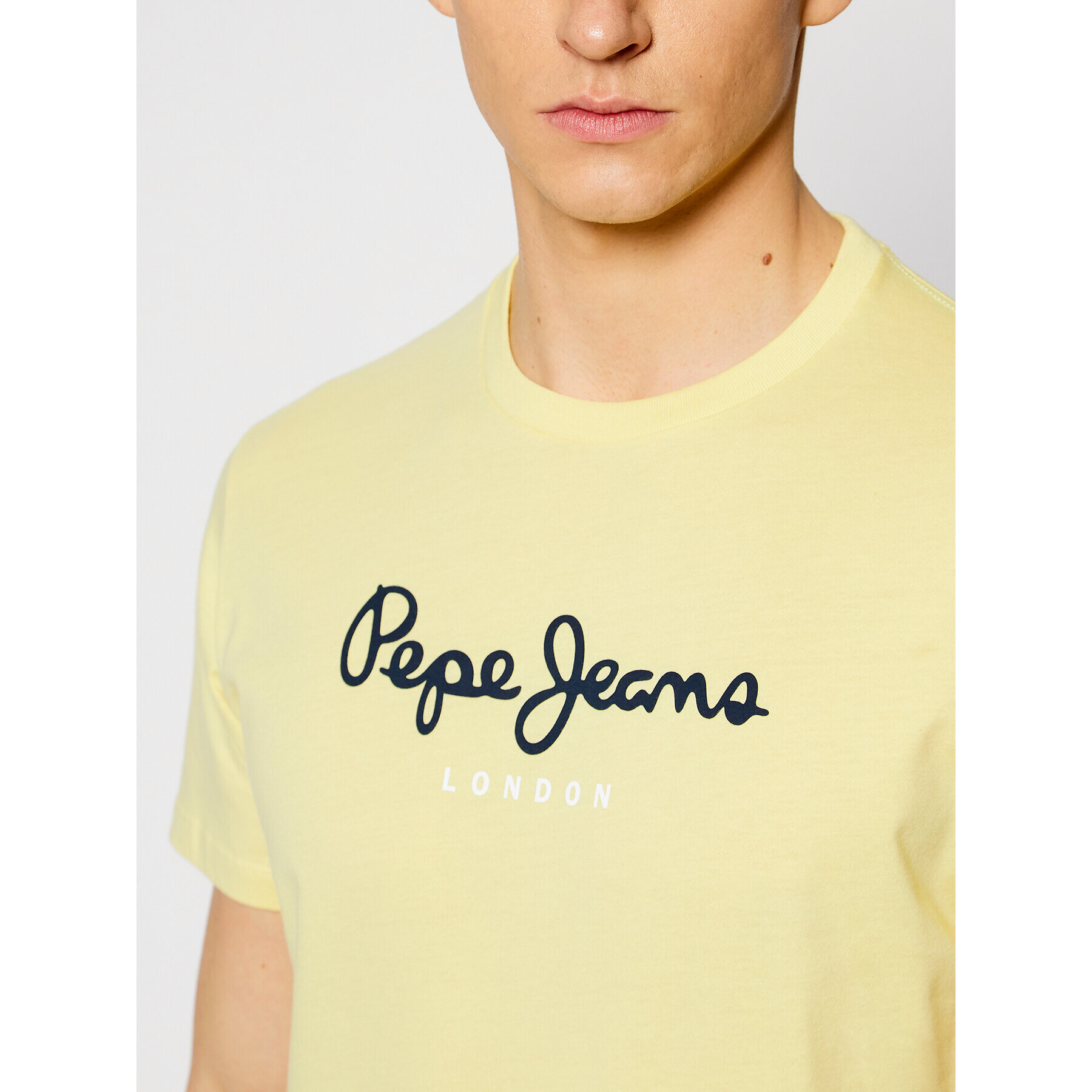 Pepe Jeans Тишърт Eggo PM500465 Жълт Regular Fit - Pepit.bg