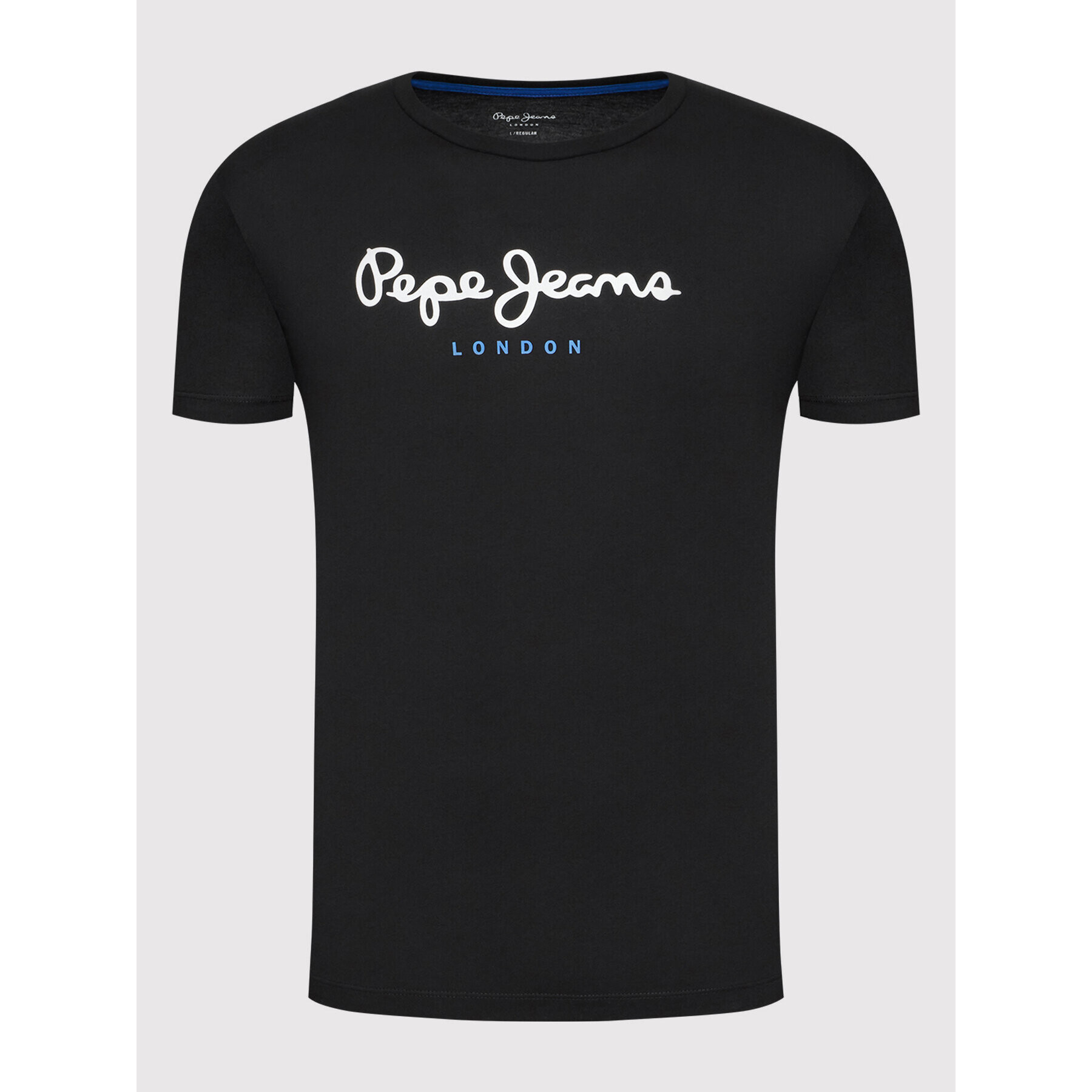 Pepe Jeans Тишърт Eggo PM508208 Черен Regular Fit - Pepit.bg