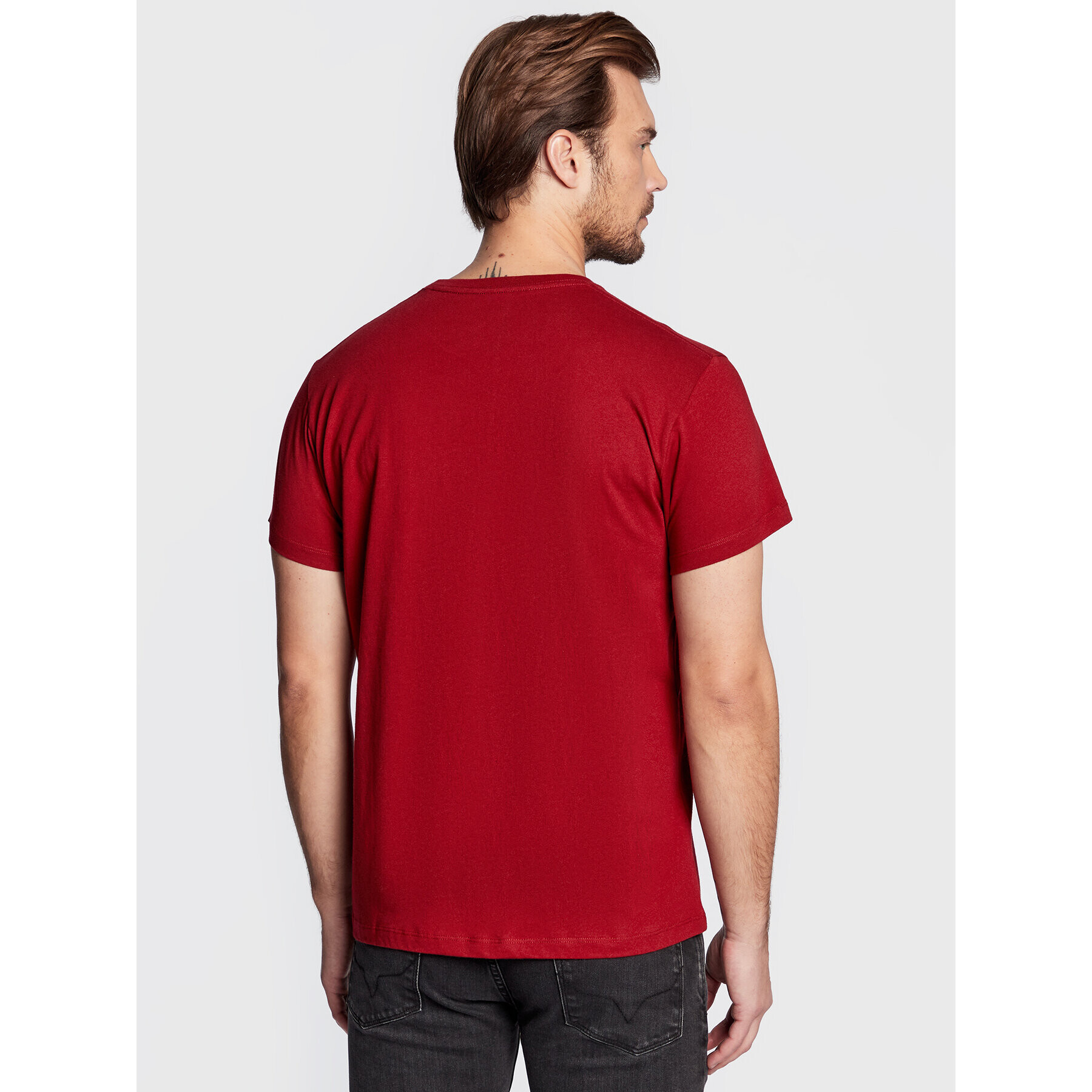 Pepe Jeans Тишърт Eggo PM508208 Червен Regular Fit - Pepit.bg