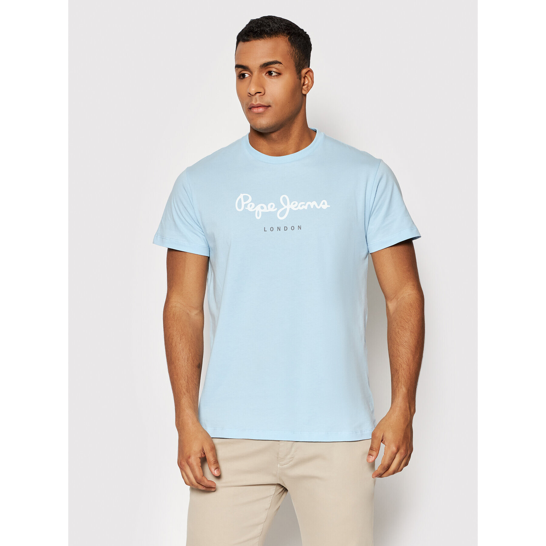 Pepe Jeans Тишърт Eggo PM508208 Син Regular Fit - Pepit.bg