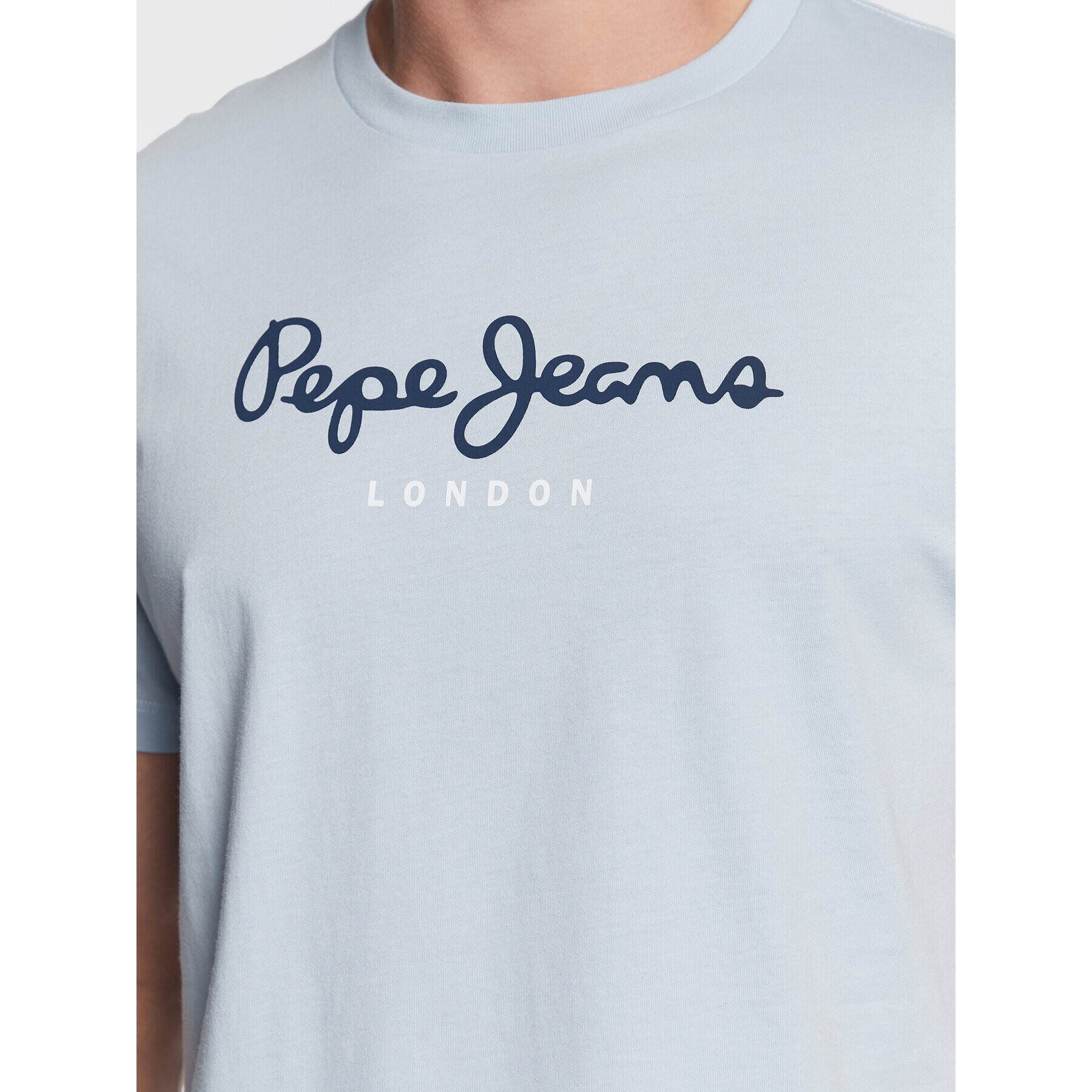 Pepe Jeans Тишърт Eggo PM508208 Син Regular Fit - Pepit.bg