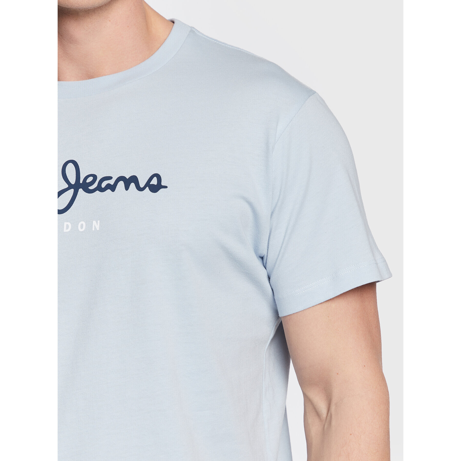 Pepe Jeans Тишърт Eggo PM508208 Син Regular Fit - Pepit.bg