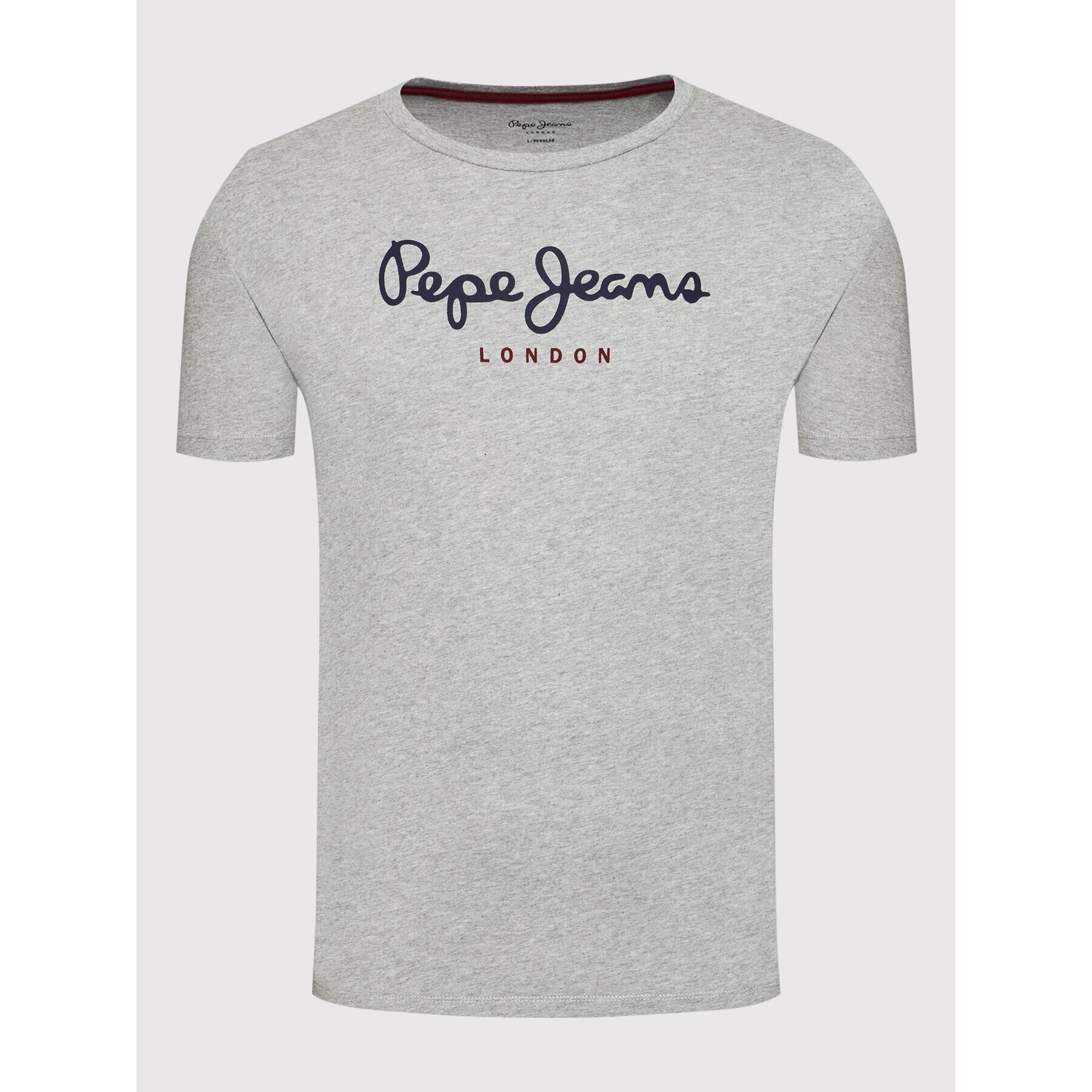 Pepe Jeans Тишърт Eggo PM508208 Сив Regular Fit - Pepit.bg