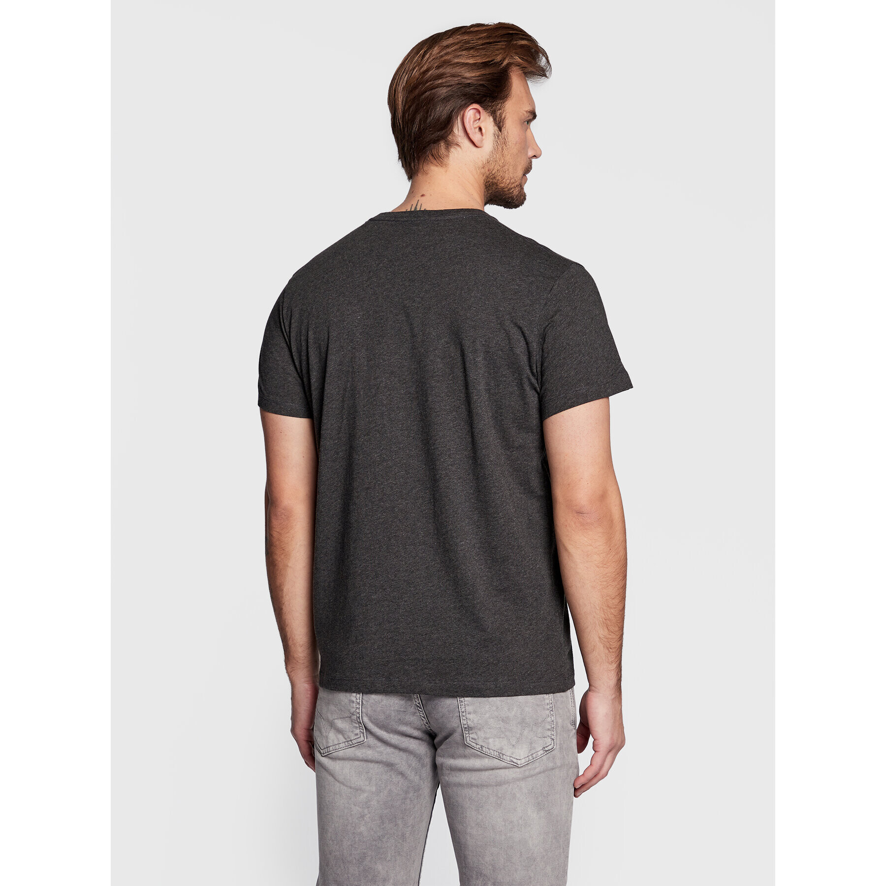Pepe Jeans Тишърт Eggo PM508208 Сив Regular Fit - Pepit.bg
