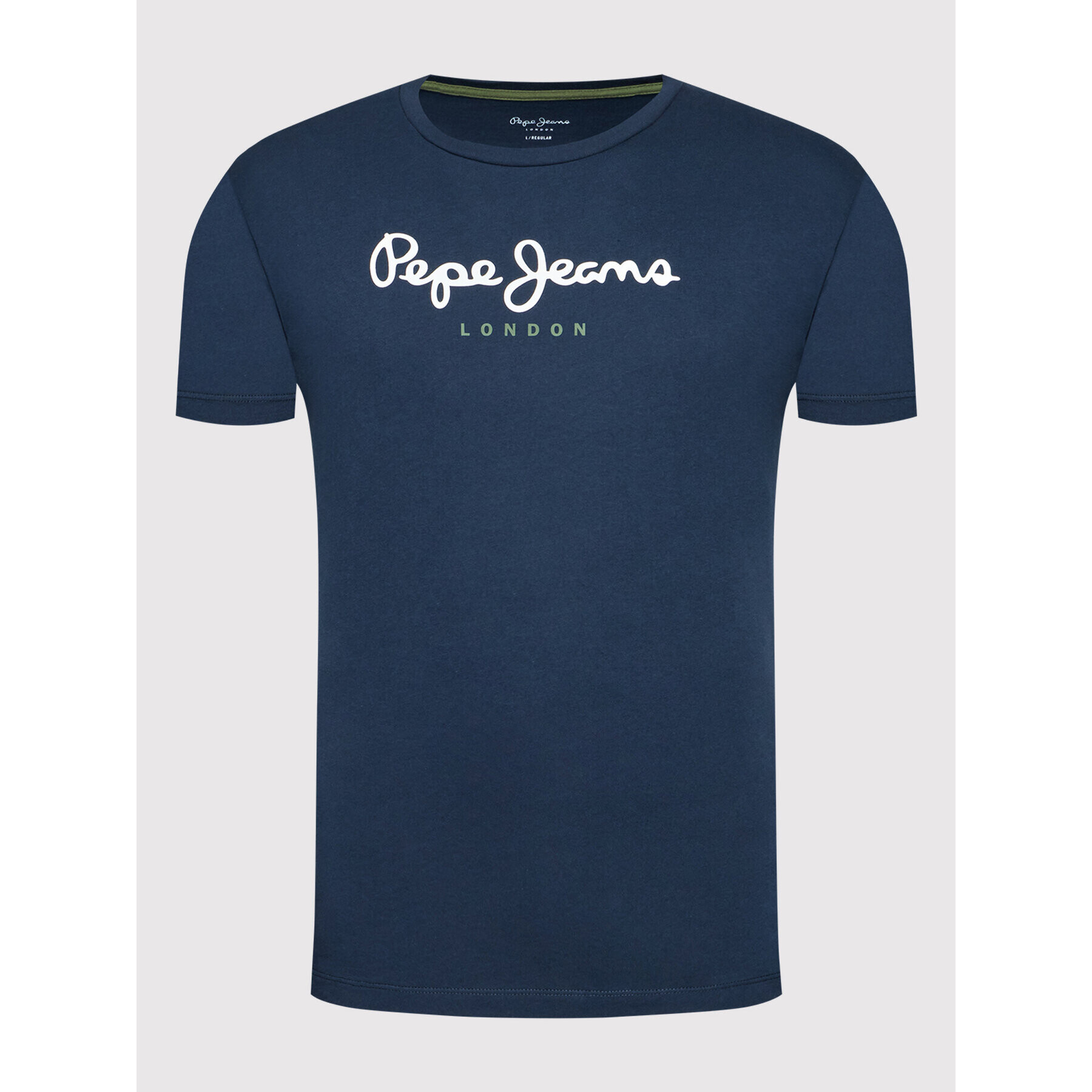 Pepe Jeans Тишърт Eggo PM508208 Тъмносин Regular Fit - Pepit.bg