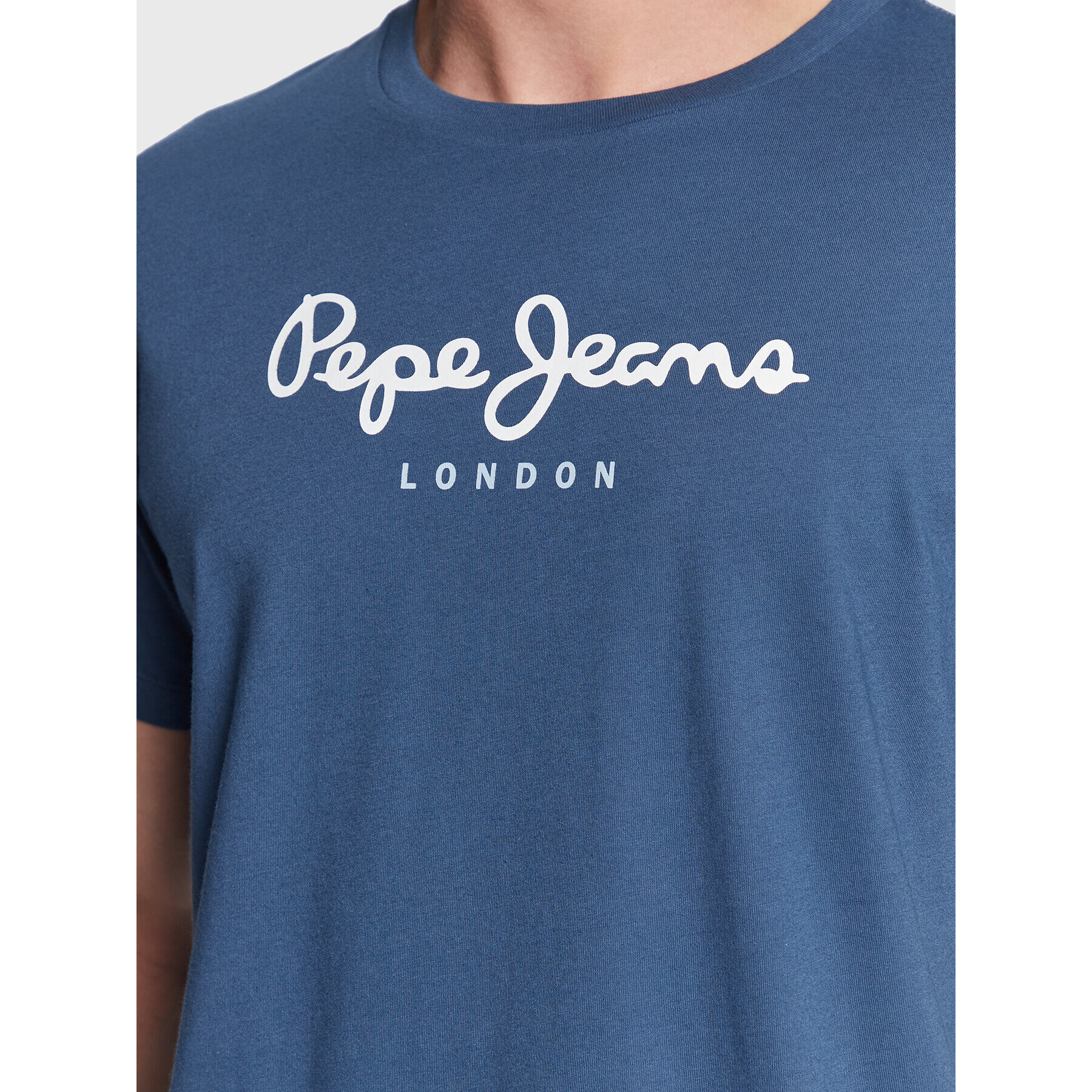 Pepe Jeans Тишърт Eggo PM508208 Тъмносин Regular Fit - Pepit.bg