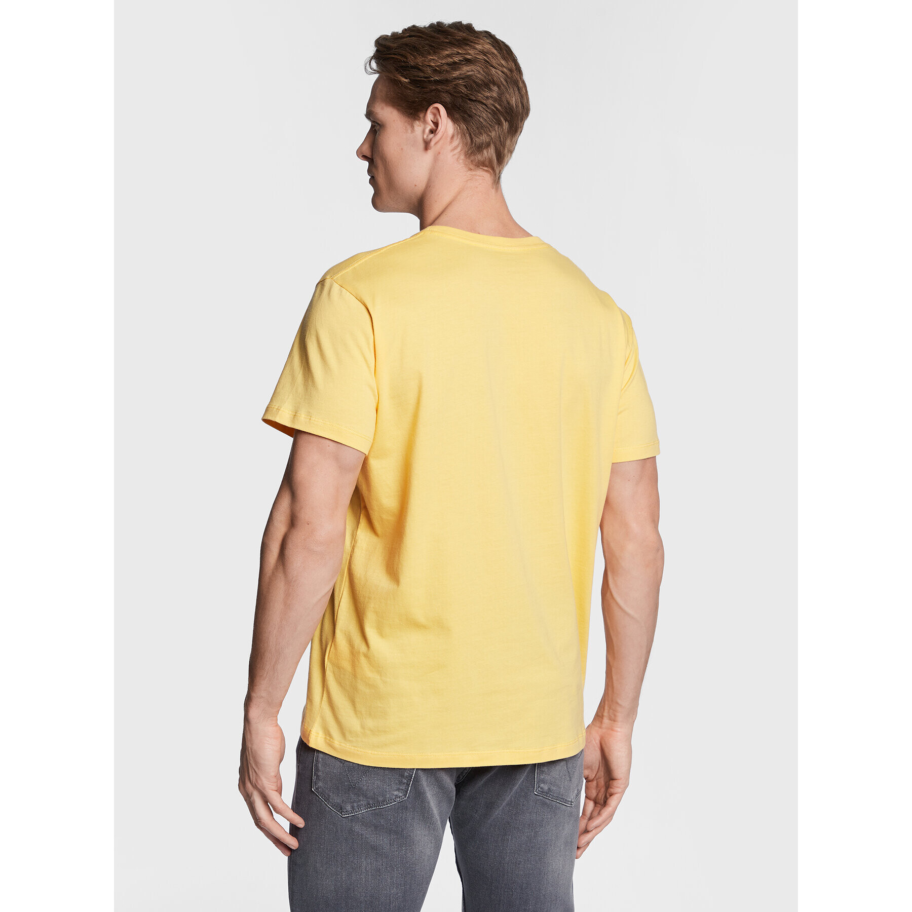 Pepe Jeans Тишърт Eggo PM508208 Жълт Regular Fit - Pepit.bg