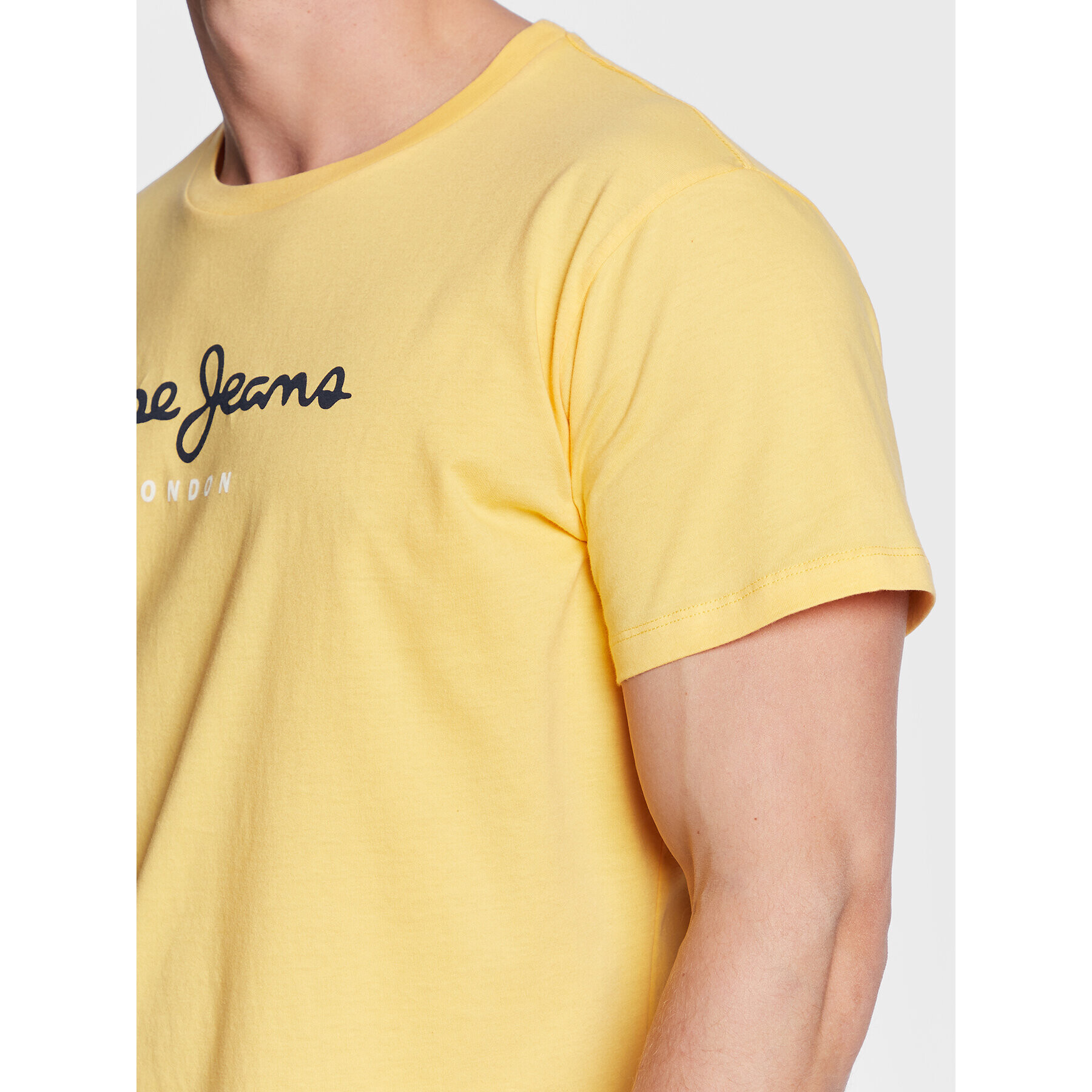 Pepe Jeans Тишърт Eggo PM508208 Жълт Regular Fit - Pepit.bg
