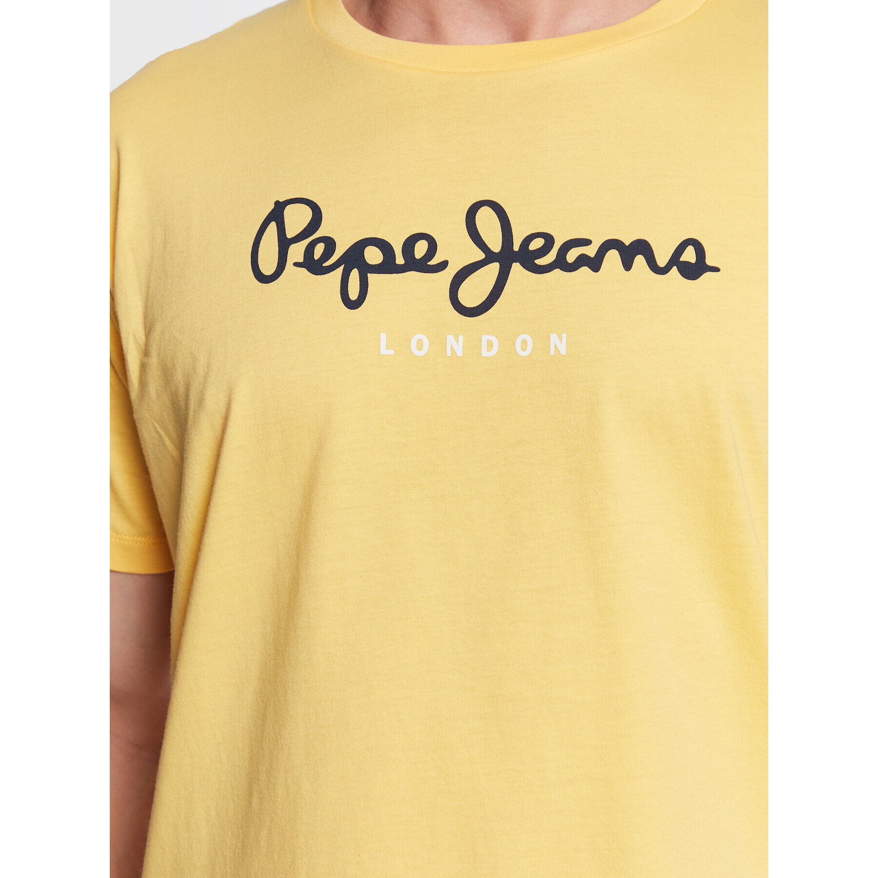 Pepe Jeans Тишърт Eggo PM508208 Жълт Regular Fit - Pepit.bg
