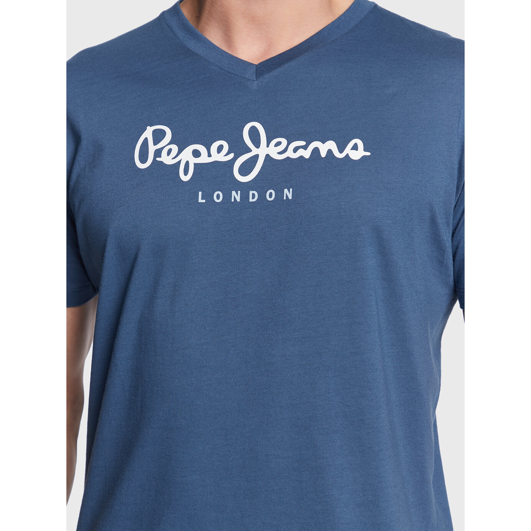 Pepe Jeans Тишърт Eggo PM508271 Тъмносин Regular Fit - Pepit.bg