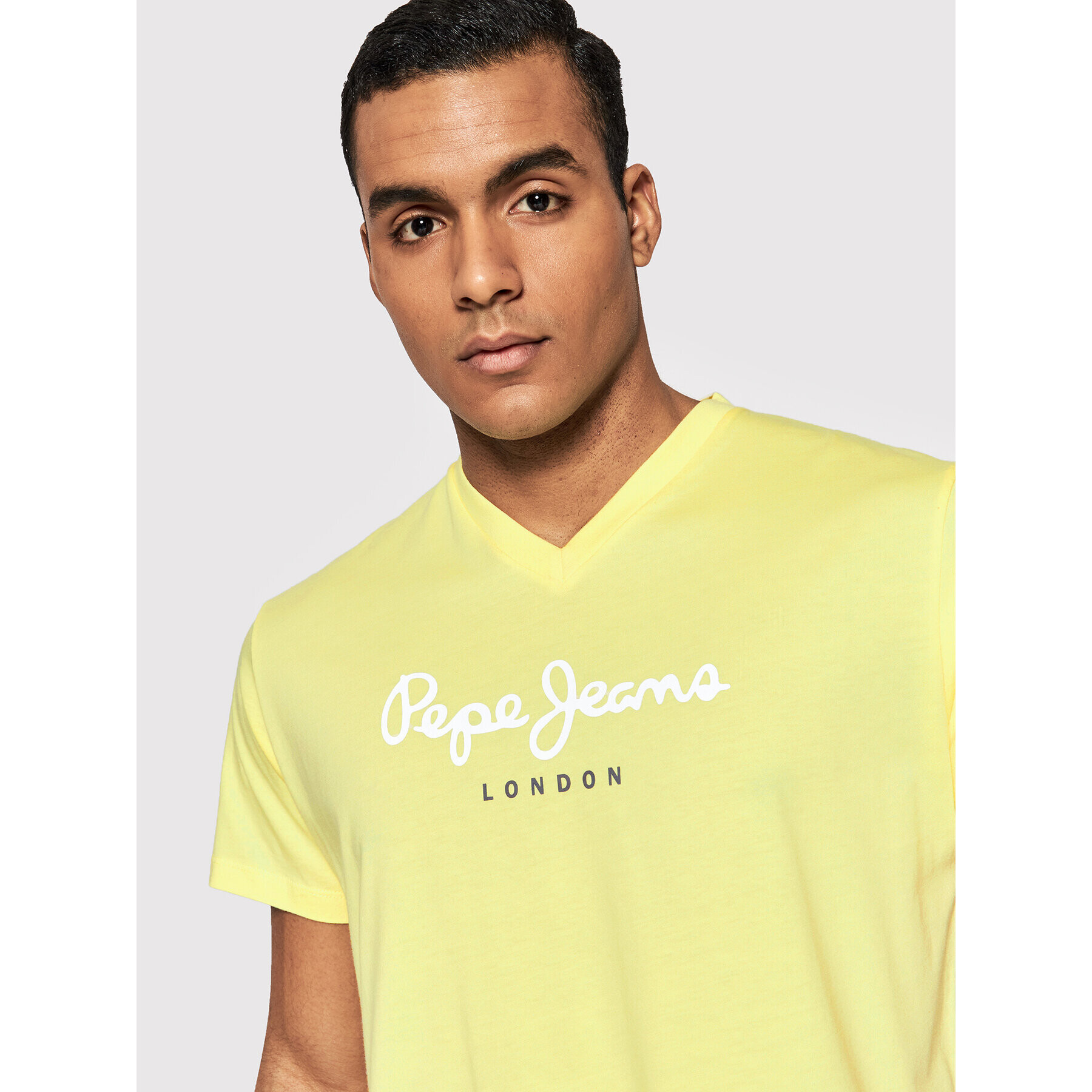 Pepe Jeans Тишърт Eggo PM508271 Жълт Regular Fit - Pepit.bg