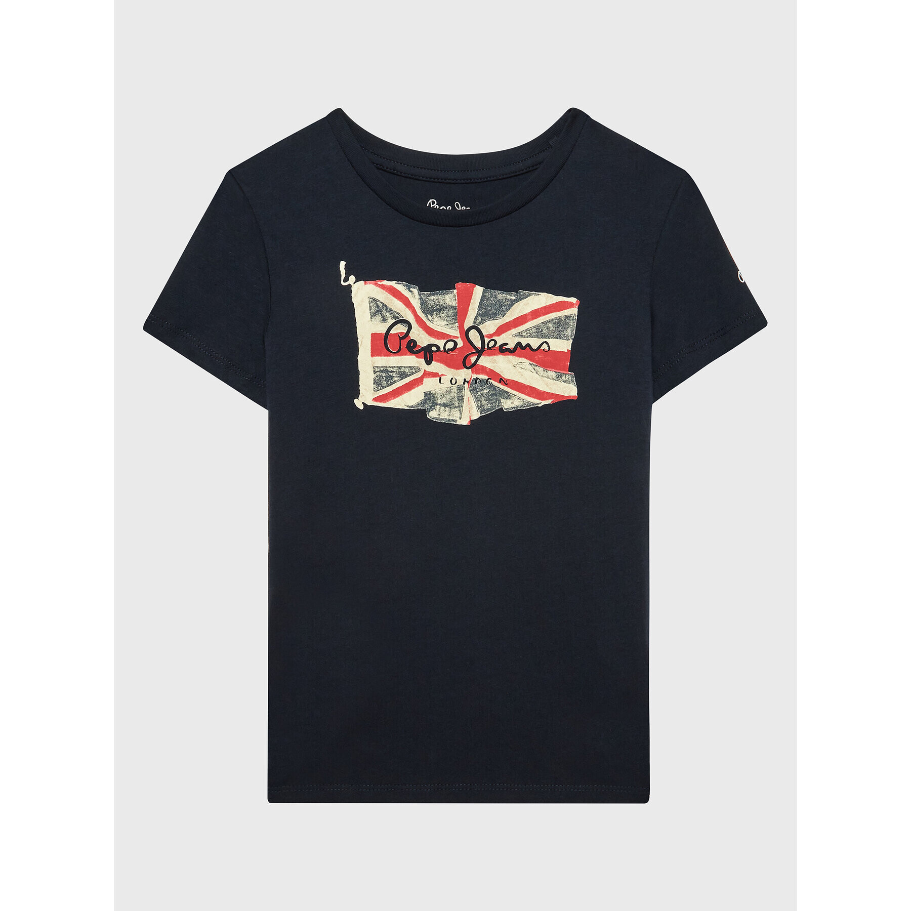 Pepe Jeans Тишърт Flag Logo PB503492 Тъмносин Regular Fit - Pepit.bg