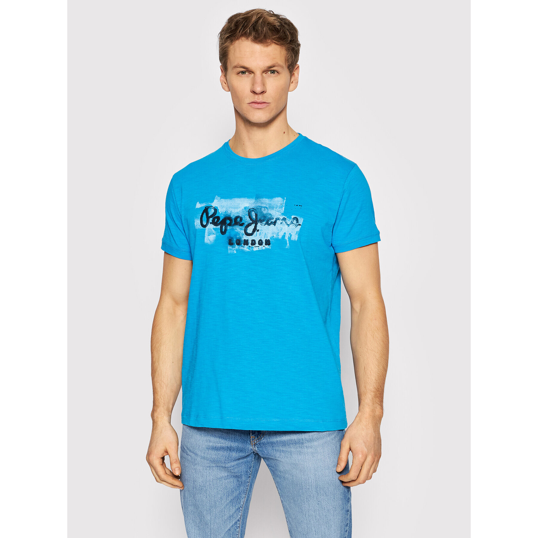 Pepe Jeans Тишърт Golders N PM508105 Син Regular Fit - Pepit.bg