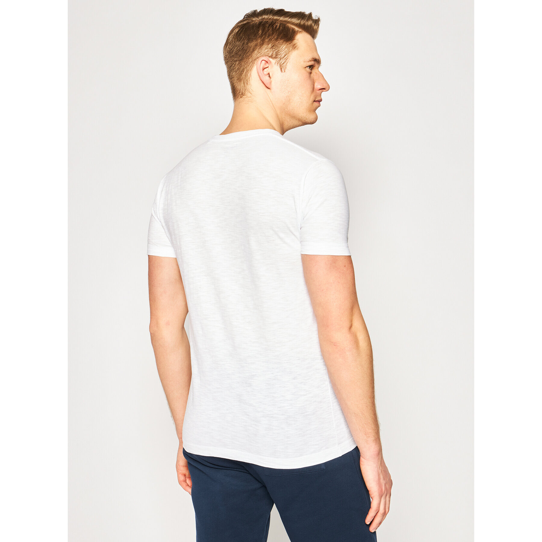 Pepe Jeans Тишърт Golders PM503213 Бял Slim Fit - Pepit.bg