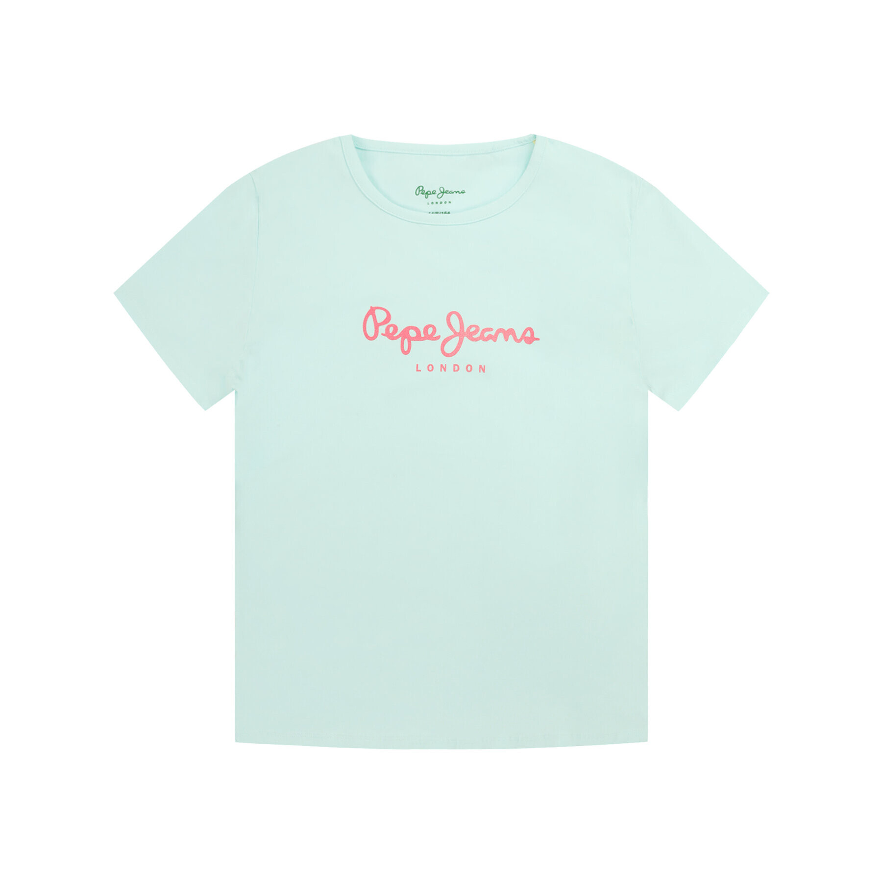 Pepe Jeans Тишърт Hana Glitter PG502442 Зелен Regular Fit - Pepit.bg