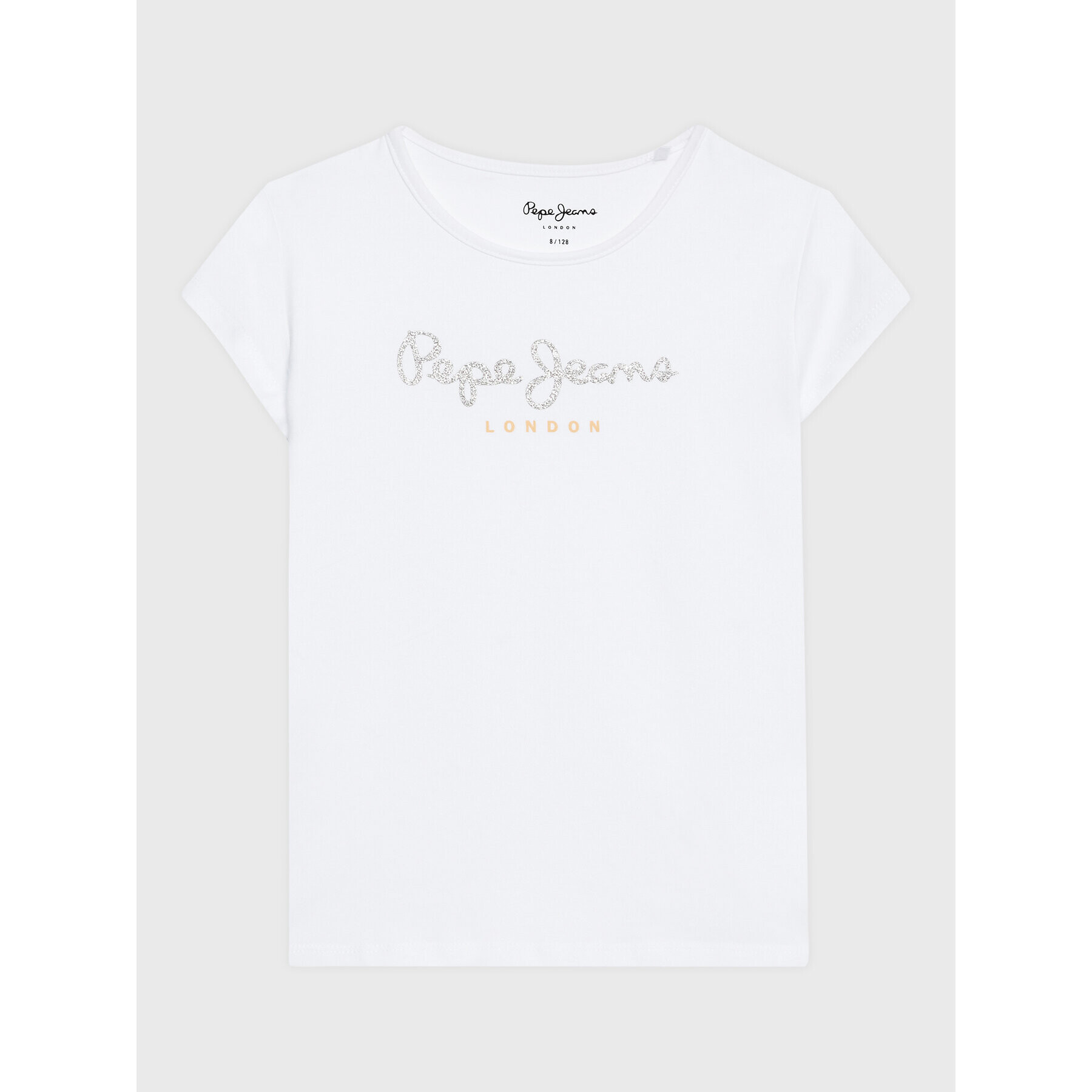 Pepe Jeans Тишърт Hana PG502924 Бял Regular Fit - Pepit.bg