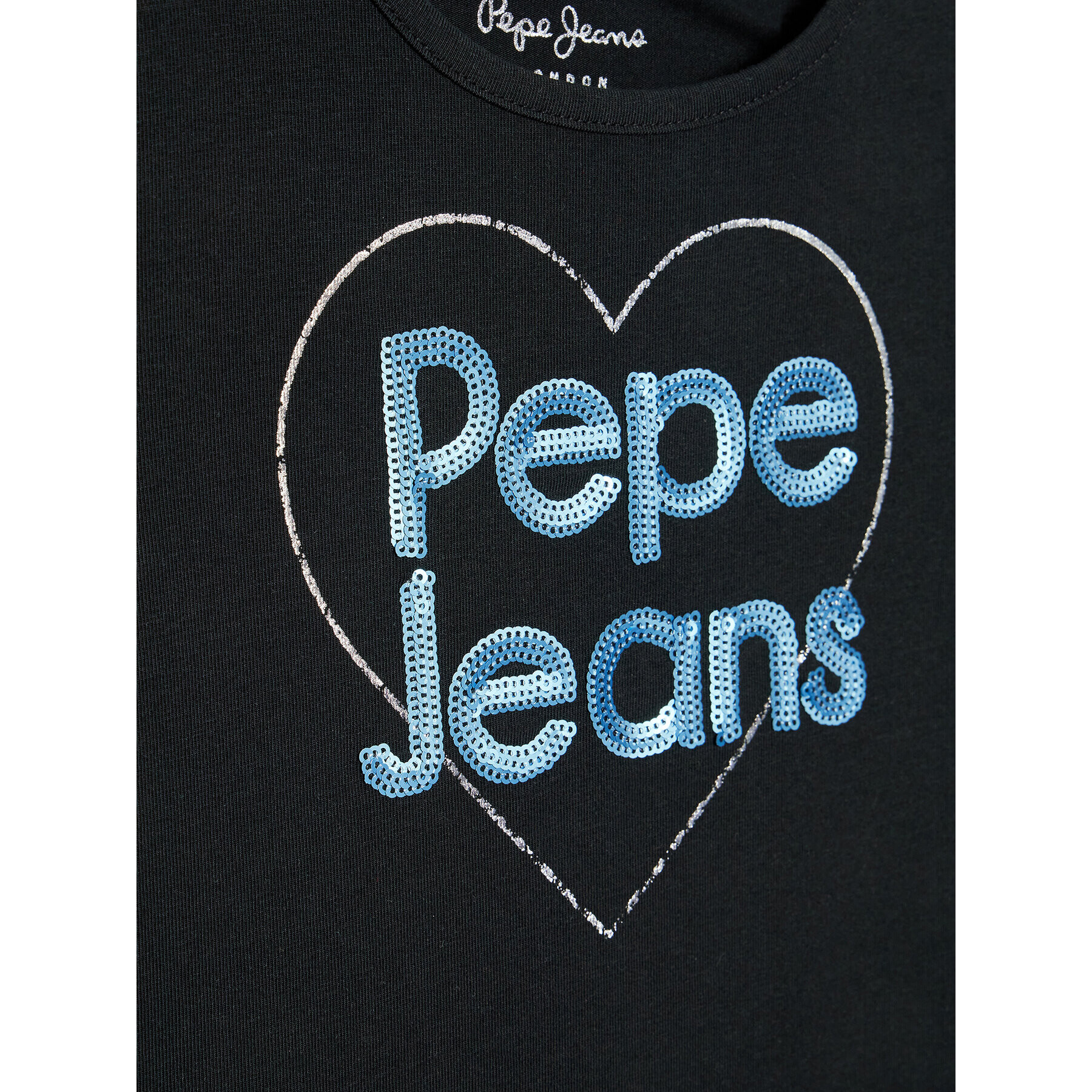 Pepe Jeans Тишърт Harriet PG502842 Черен Regular Fit - Pepit.bg