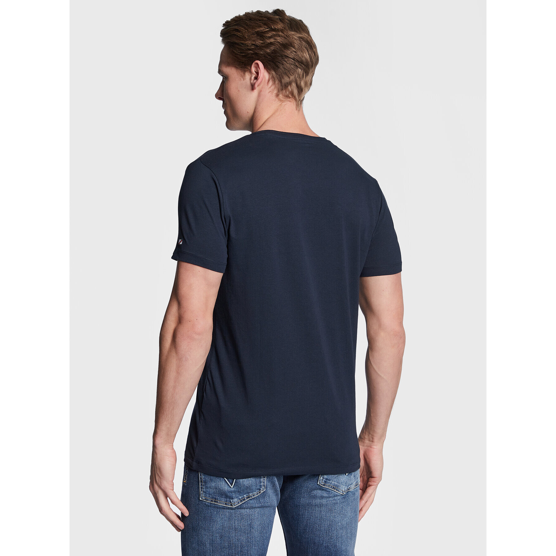 Pepe Jeans Тишърт Jack PM508663 Тъмносин Slim Fit - Pepit.bg