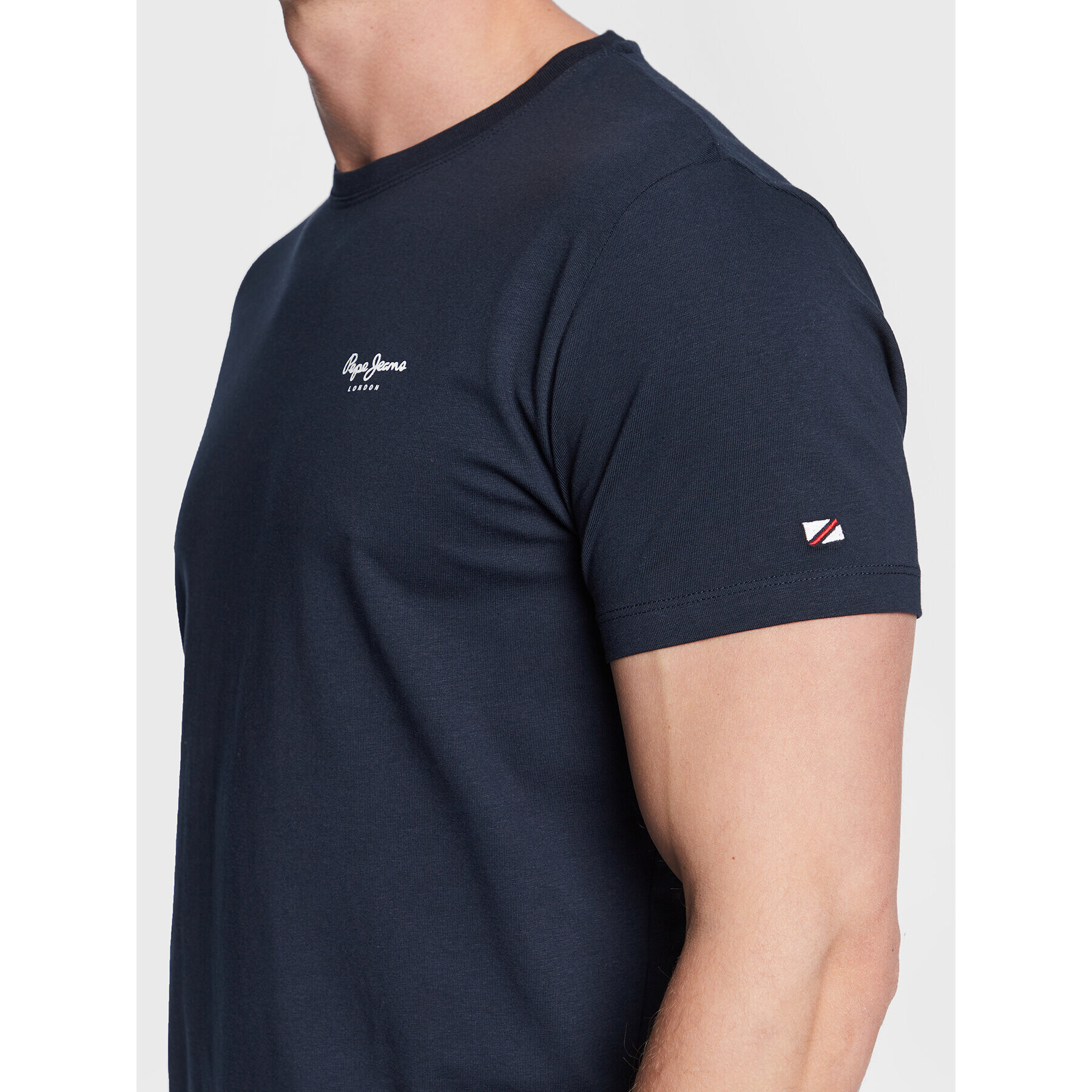 Pepe Jeans Тишърт Jack PM508663 Тъмносин Slim Fit - Pepit.bg