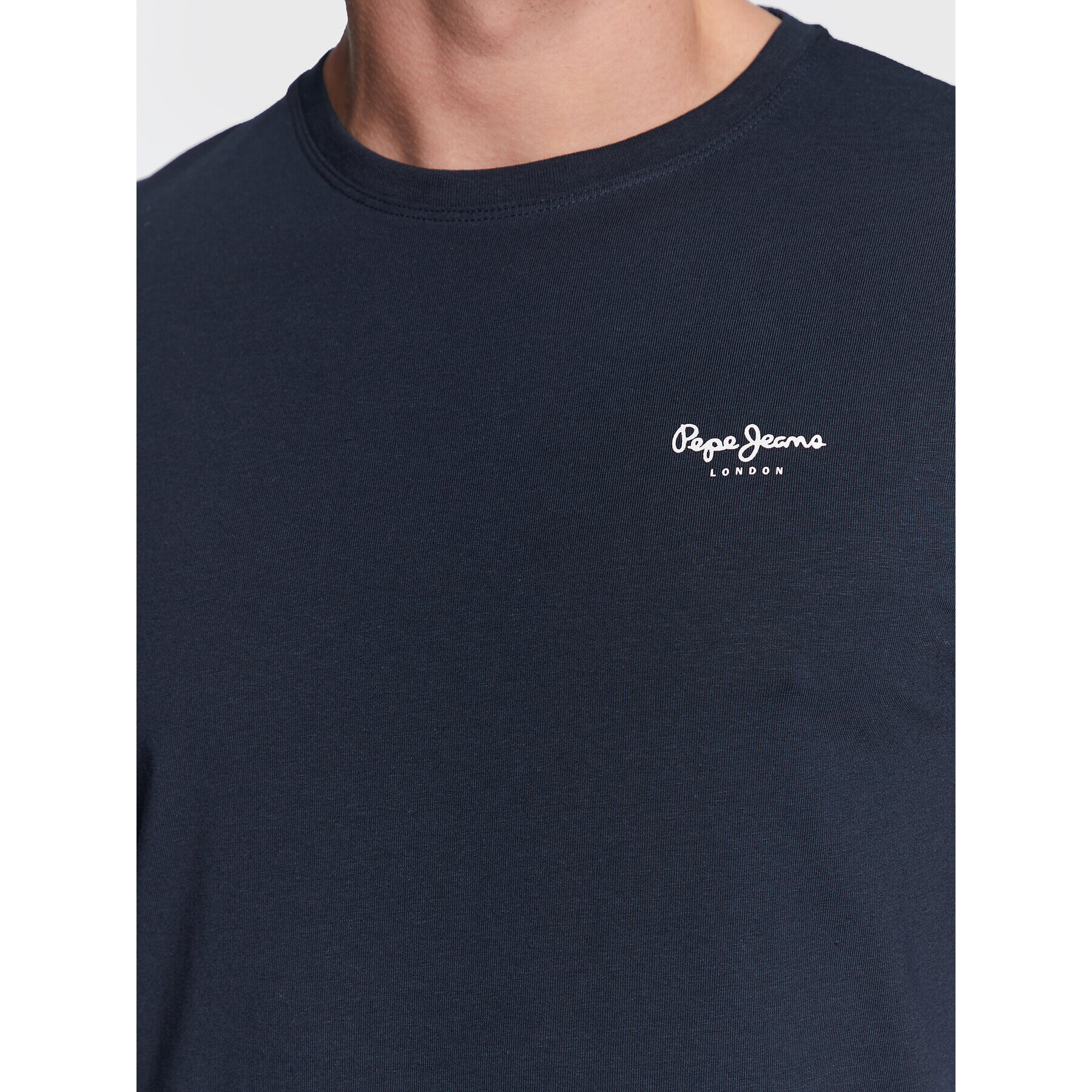 Pepe Jeans Тишърт Jack PM508663 Тъмносин Slim Fit - Pepit.bg