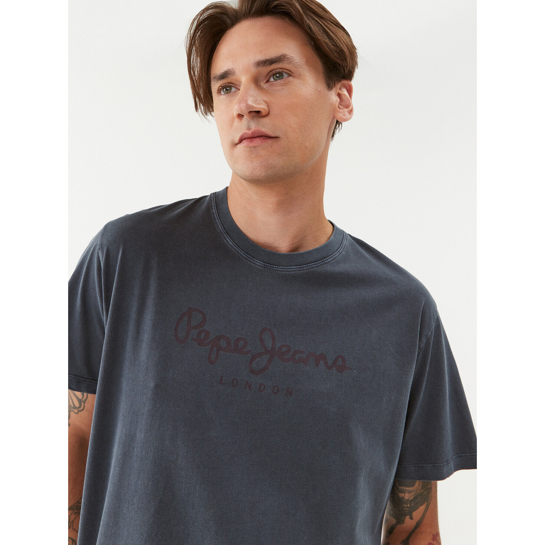 Pepe Jeans Тишърт Jayden PM509098 Тъмносин Regular Fit - Pepit.bg