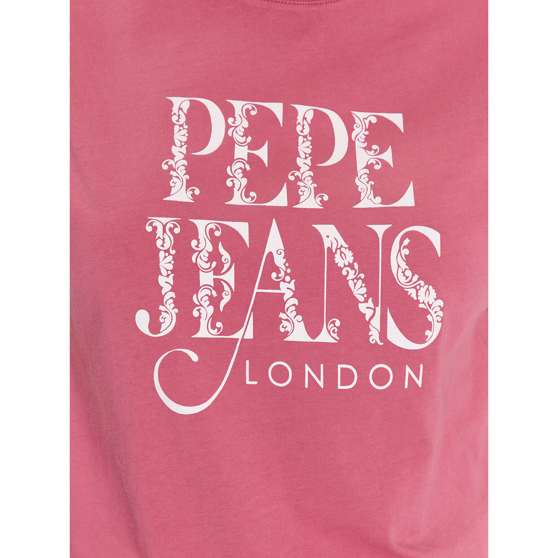 Pepe Jeans Тишърт Linda PL505385 Розов Boxy Fit - Pepit.bg