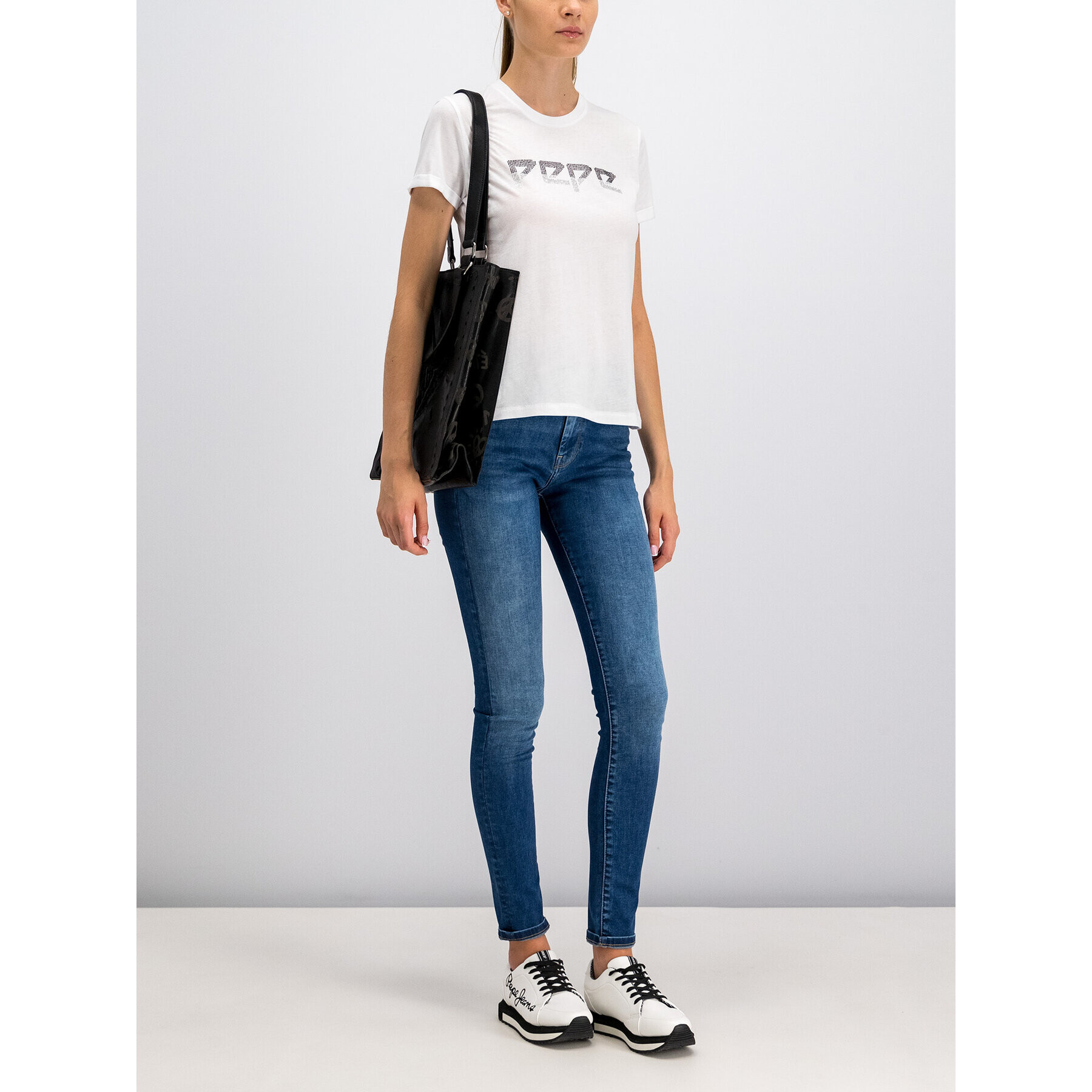 Pepe Jeans Тишърт Maggie PL504080 Бял Regular Fit - Pepit.bg