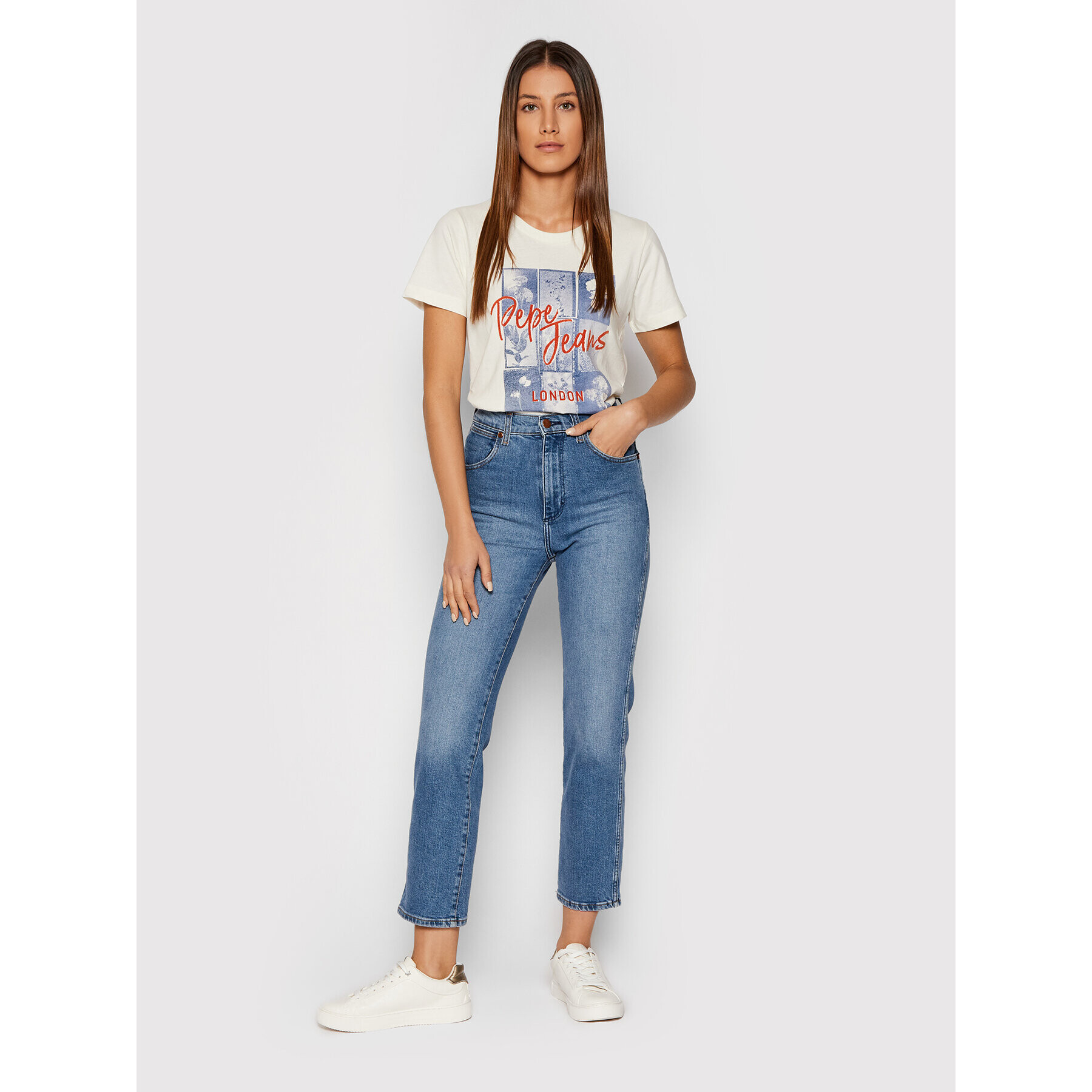 Pepe Jeans Тишърт Masqui PL505014 Бежов Regular Fit - Pepit.bg