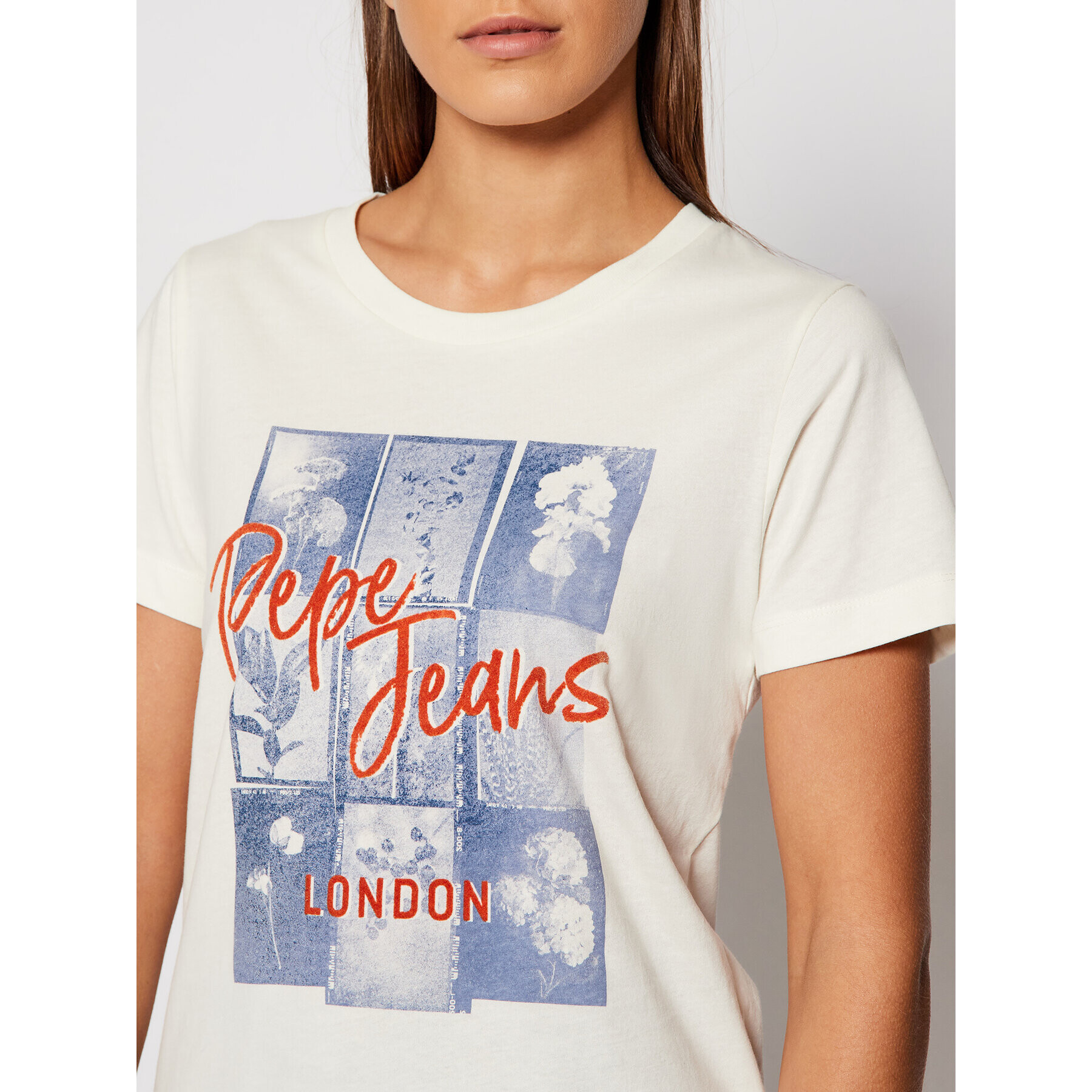 Pepe Jeans Тишърт Masqui PL505014 Бежов Regular Fit - Pepit.bg
