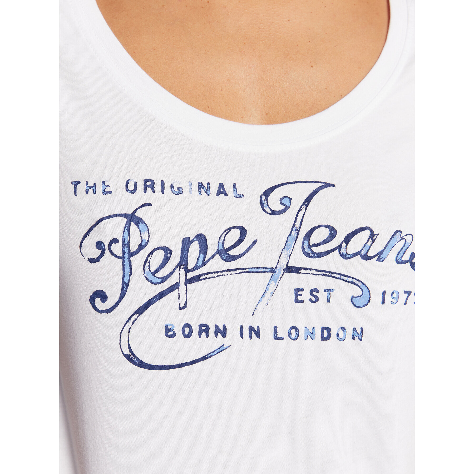 Pepe Jeans Тишърт Mery PL505418 Бял Regular Fit - Pepit.bg