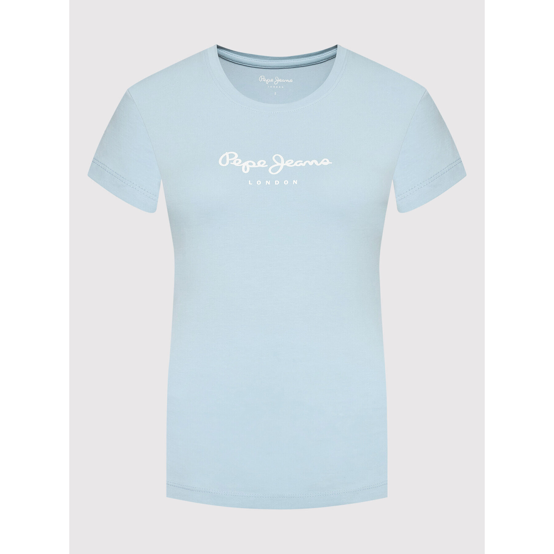 Pepe Jeans Тишърт New Virgina PL505202 Син Slim Fit - Pepit.bg
