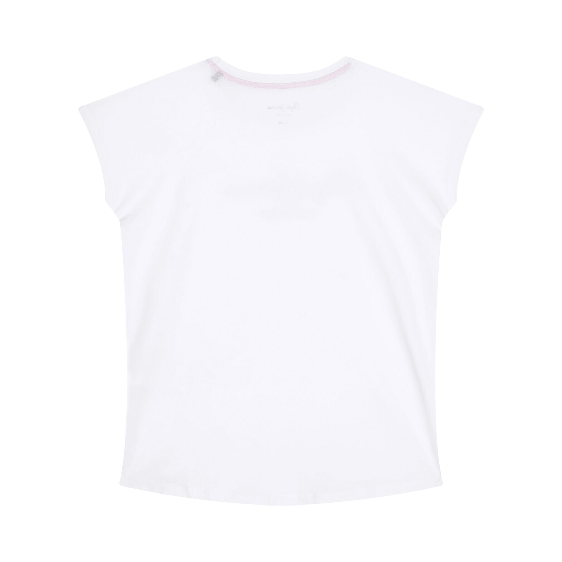 Pepe Jeans Тишърт Nuria PG502460 Бял Regular Fit - Pepit.bg