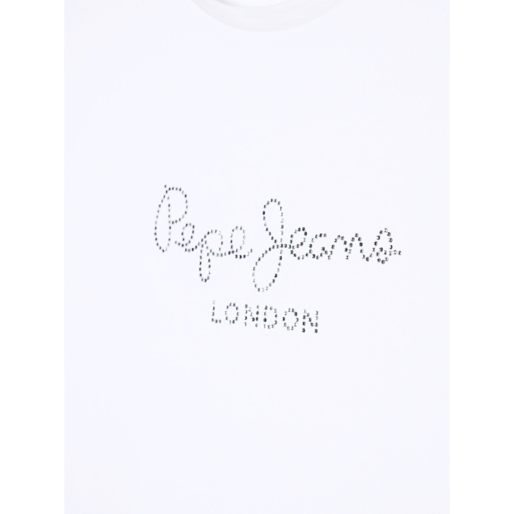 Pepe Jeans Тишърт Nuria PG502460 Бял Regular Fit - Pepit.bg