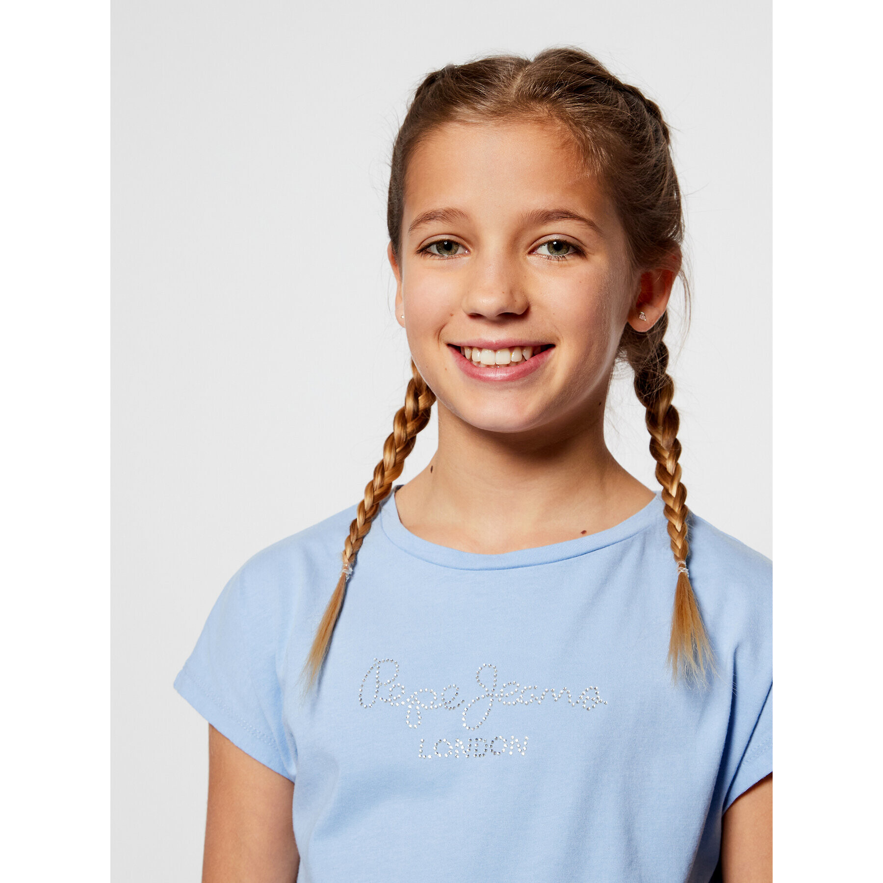 Pepe Jeans Тишърт Nuria PG502460 Син Regular Fit - Pepit.bg
