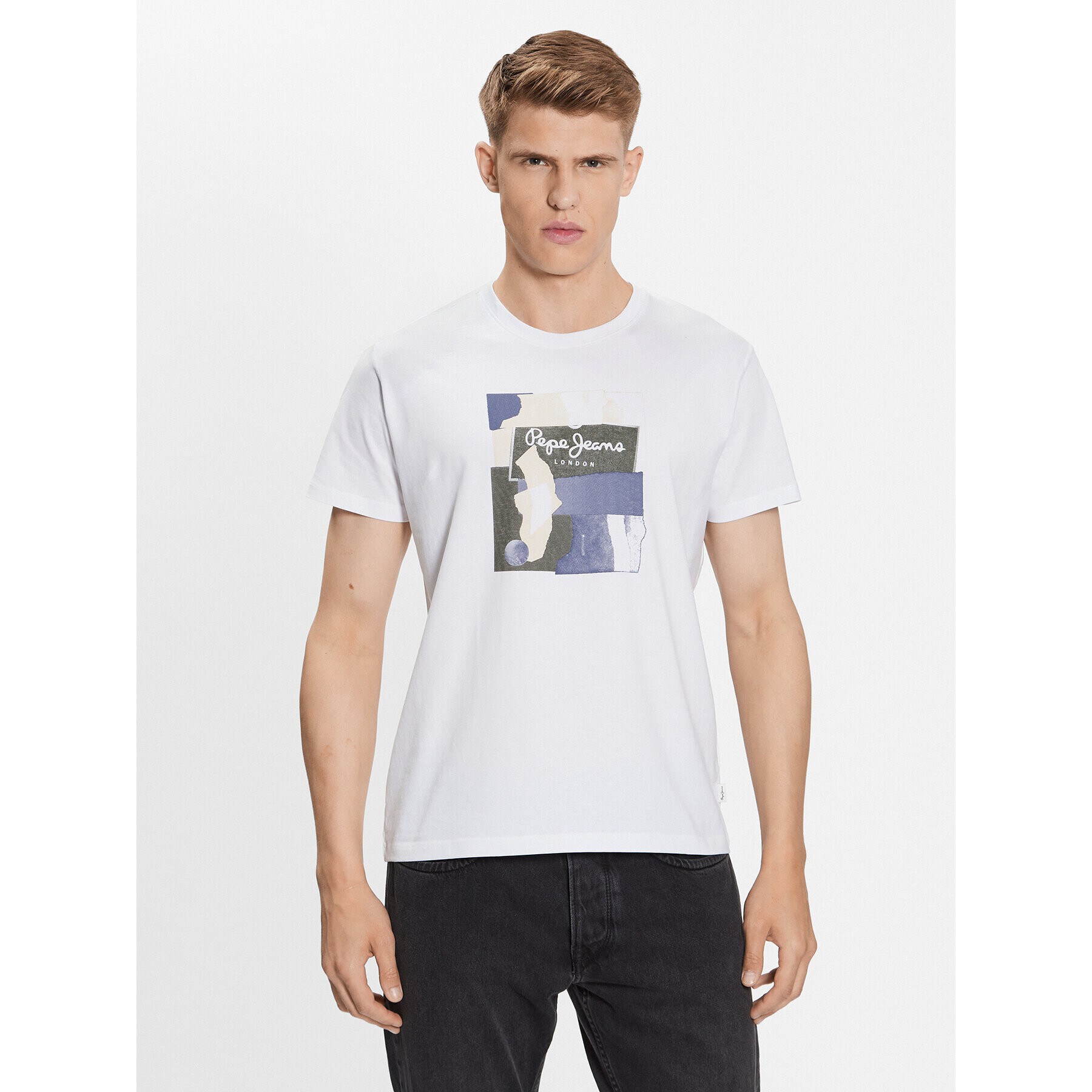 Pepe Jeans Тишърт Oldwive PM508942 Бял Regular Fit - Pepit.bg