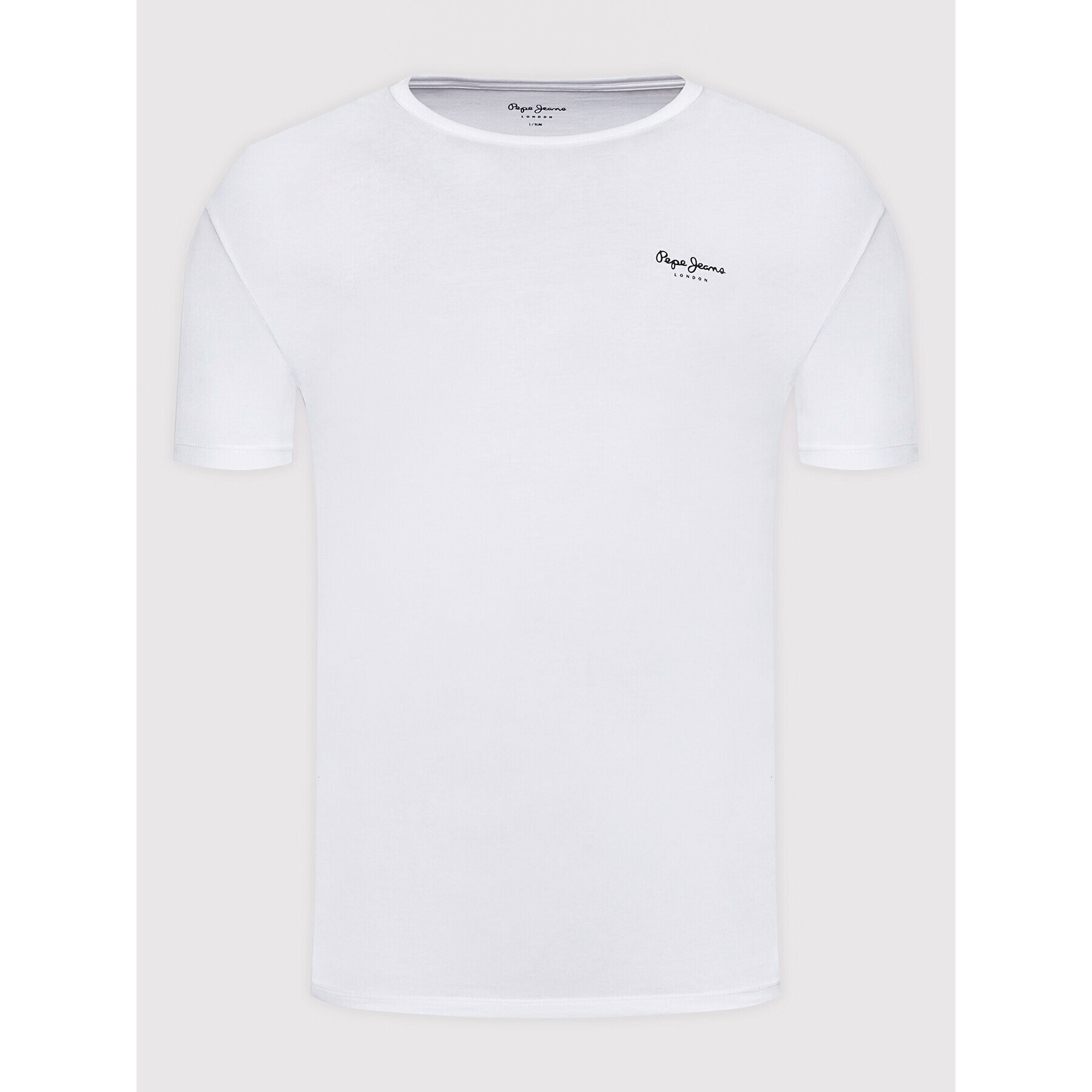 Pepe Jeans Тишърт Original Basic 3 N PM508212 Бял Slim Fit - Pepit.bg