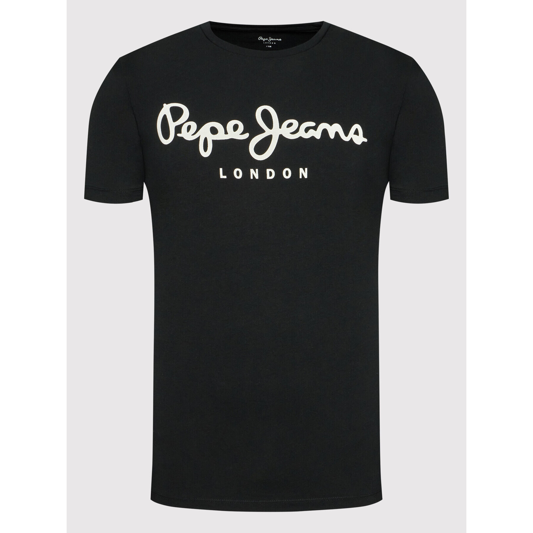 Pepe Jeans Тишърт Original PM508210 Черен Slim Fit - Pepit.bg