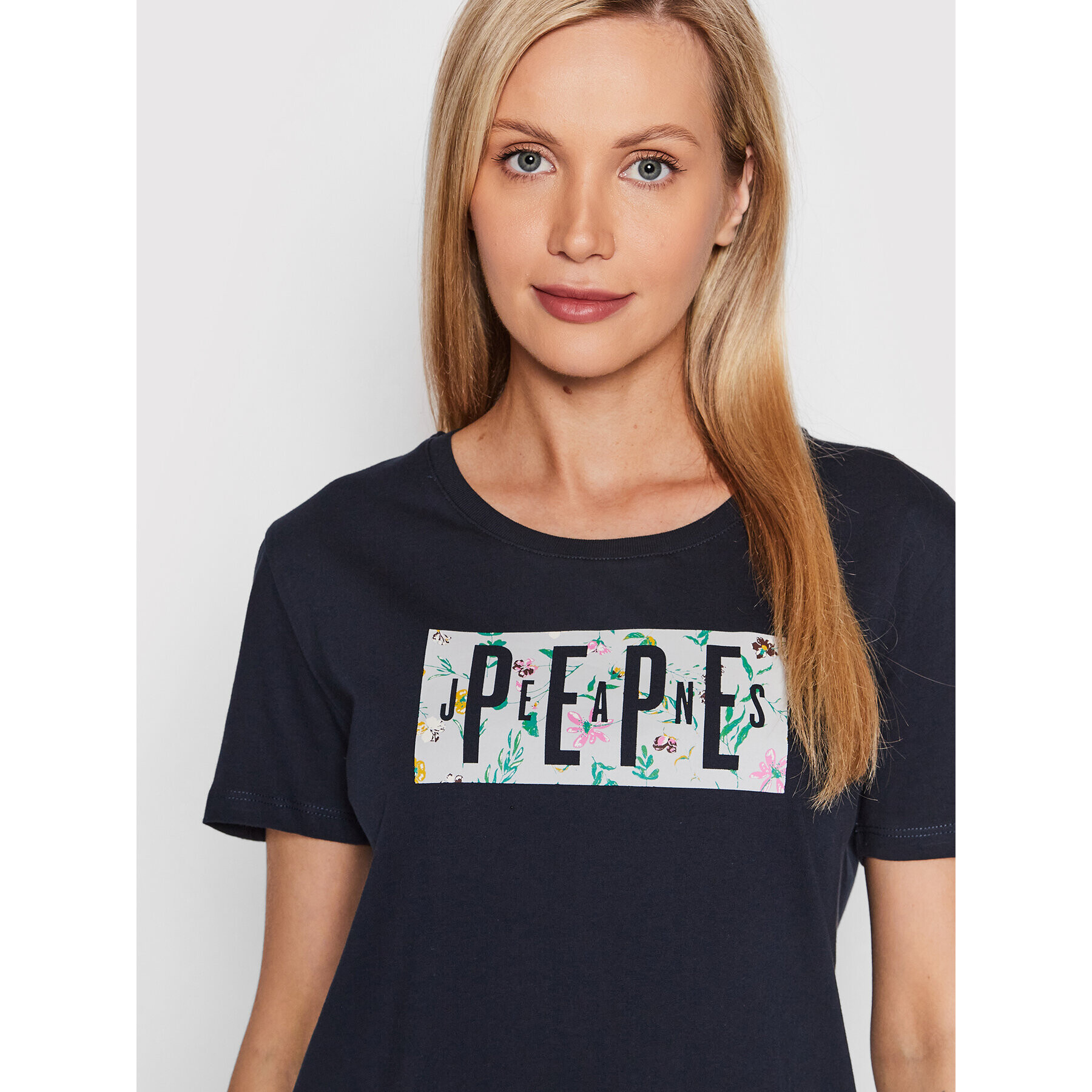 Pepe Jeans Тишърт Patsy PL505218 Тъмносин Regular Fit - Pepit.bg