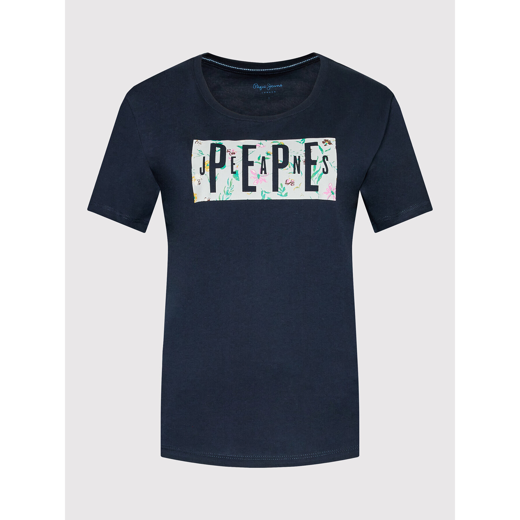 Pepe Jeans Тишърт Patsy PL505218 Тъмносин Regular Fit - Pepit.bg