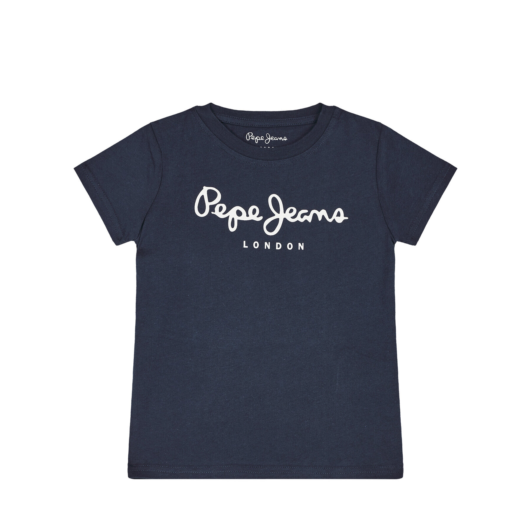 Pepe Jeans Тишърт PB501228 Тъмносин Regular Fit - Pepit.bg