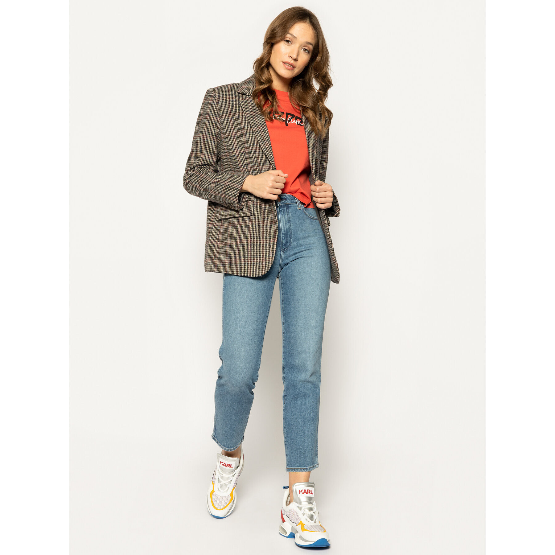Pepe Jeans Тишърт Pearl PL504479 Оранжев Regular Fit - Pepit.bg