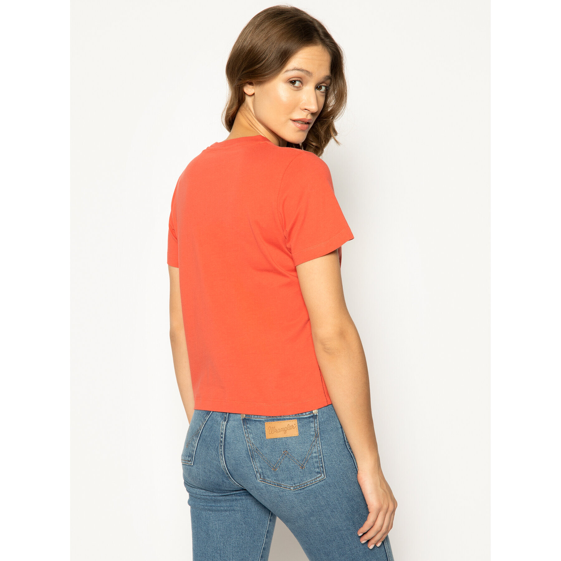 Pepe Jeans Тишърт Pearl PL504479 Оранжев Regular Fit - Pepit.bg