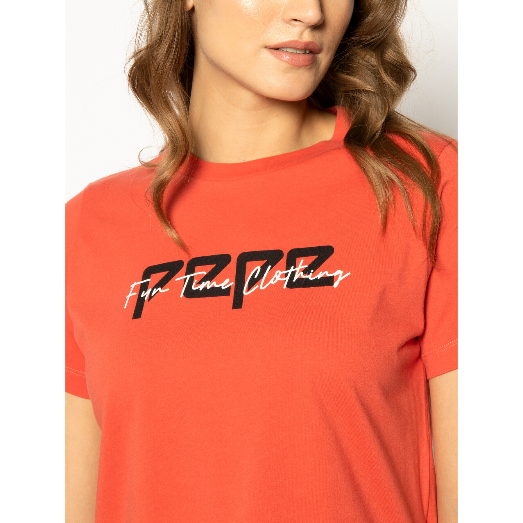 Pepe Jeans Тишърт Pearl PL504479 Оранжев Regular Fit - Pepit.bg