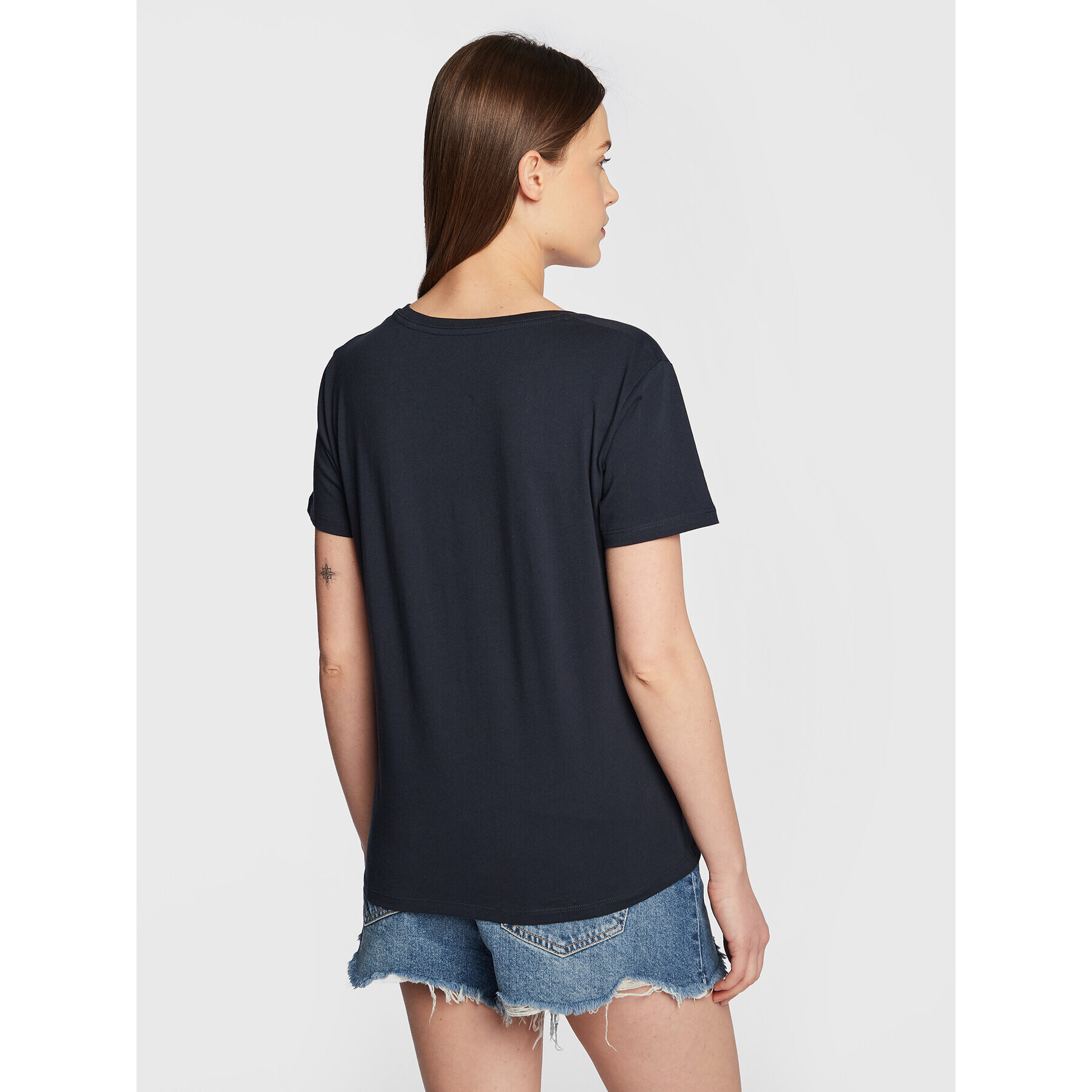 Pepe Jeans Тишърт Piper PL505228 Тъмносин Regular Fit - Pepit.bg