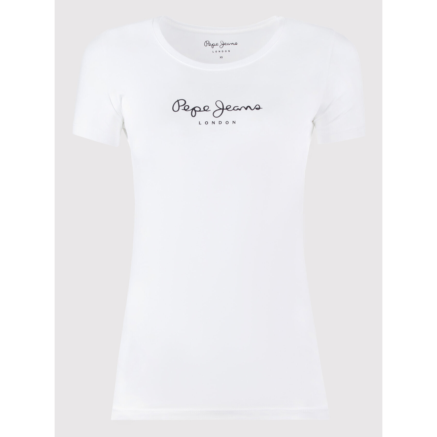 Pepe Jeans Тишърт PL502711 Бял Slim Fit - Pepit.bg