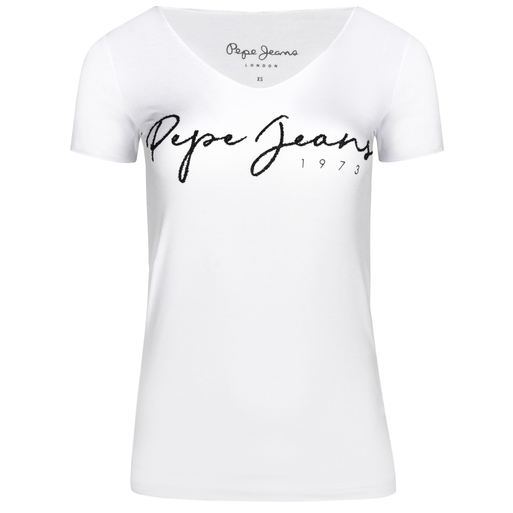 Pepe Jeans Тишърт PL504143 Бял Regular Fit - Pepit.bg