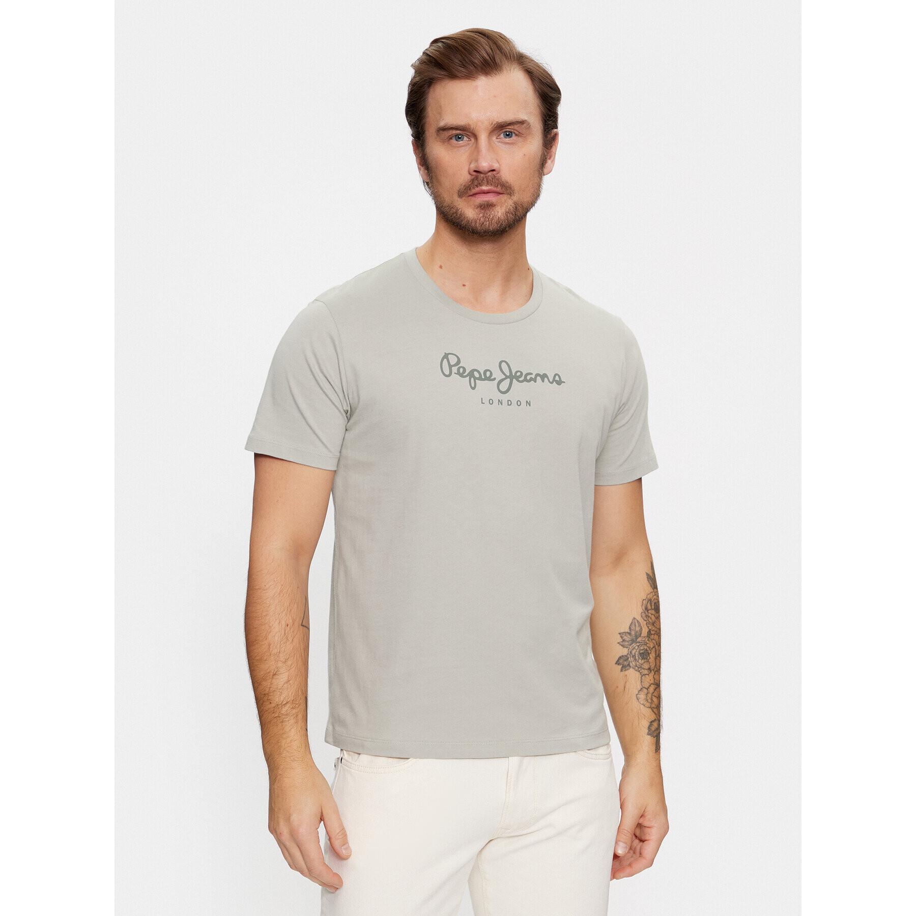 Pepe Jeans Тишърт PM508208 Зелен Regular Fit - Pepit.bg