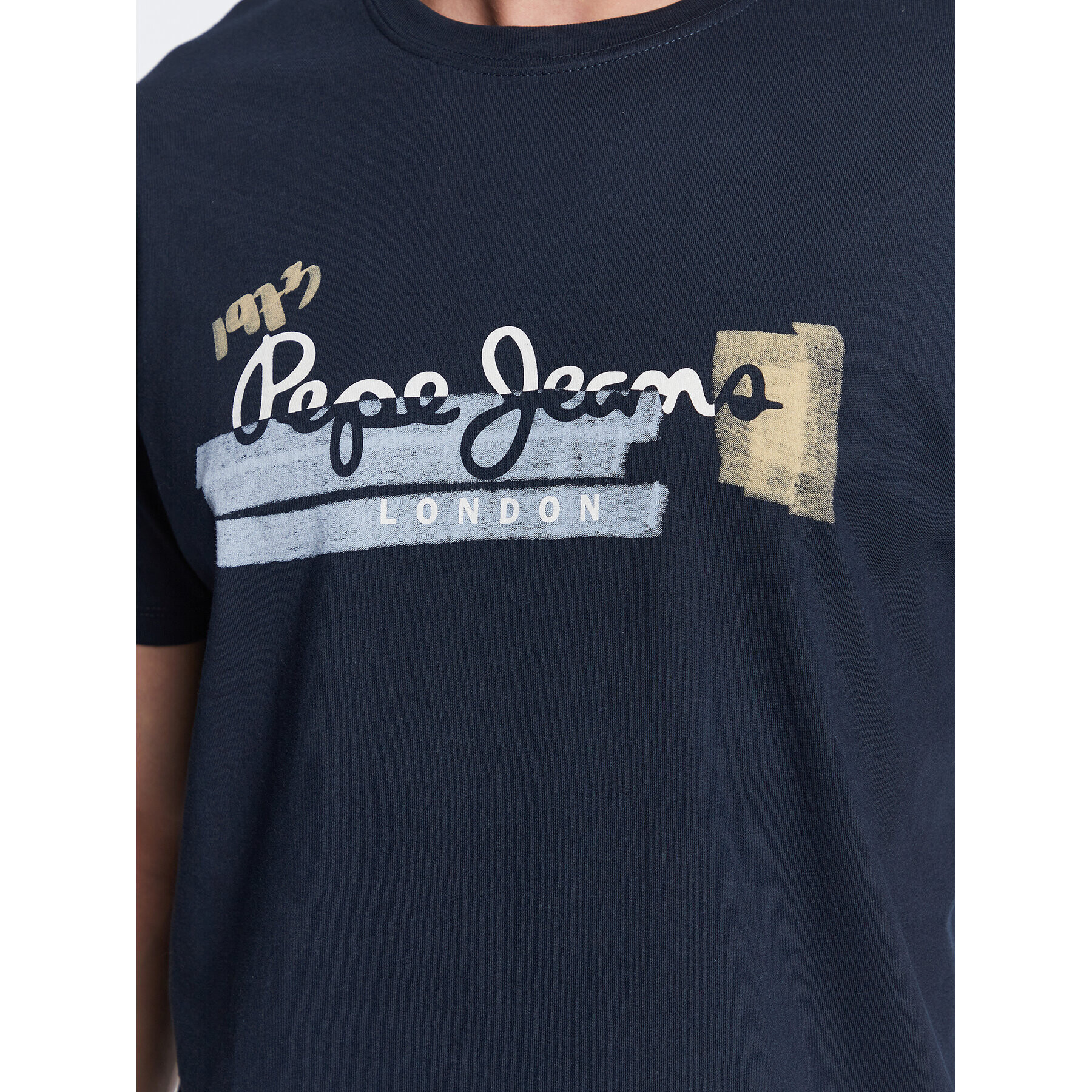 Pepe Jeans Тишърт Rafa PM508673 Тъмносин Regular Fit - Pepit.bg